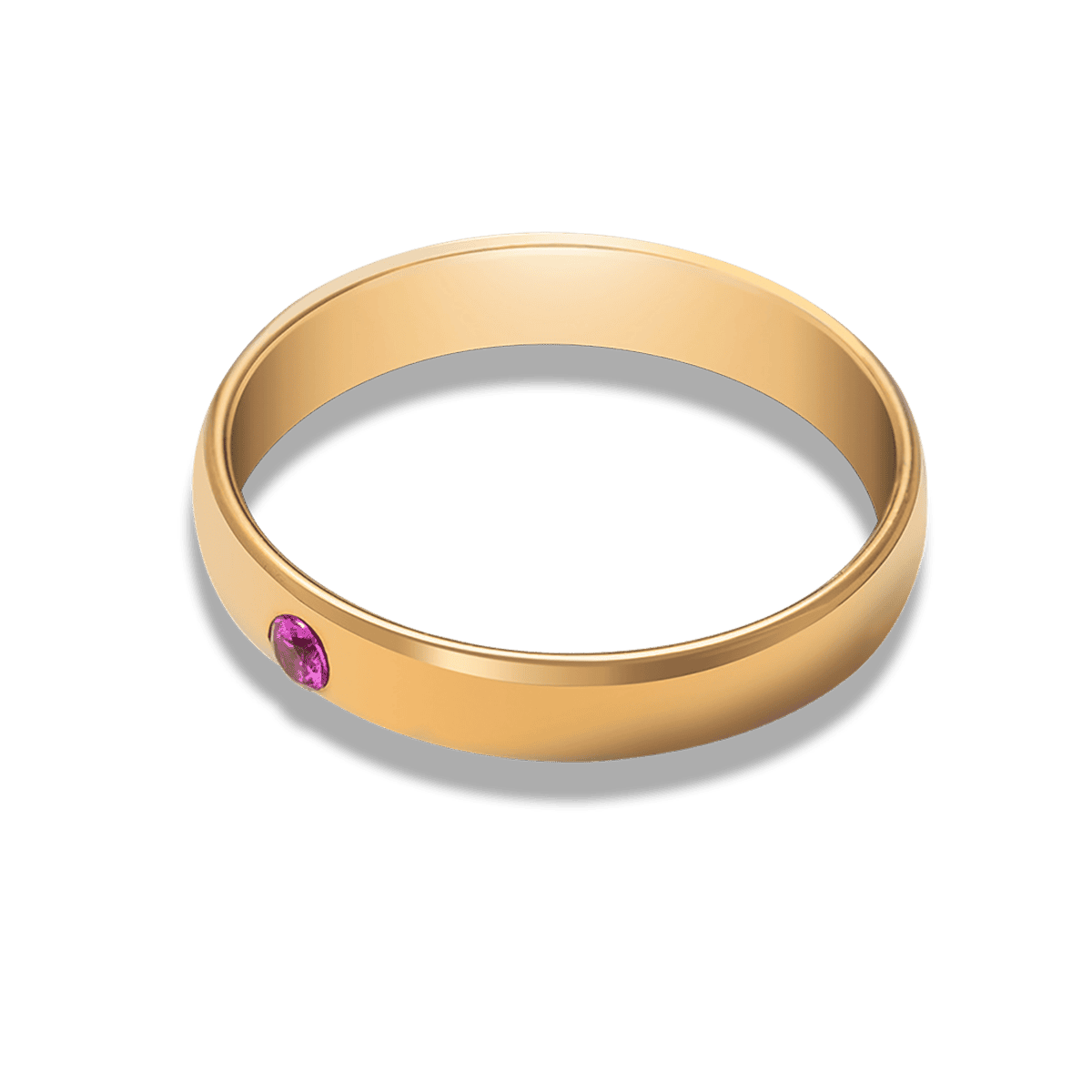 Personalized Family Birthstone Stackable Name Ring - Stainless Steel