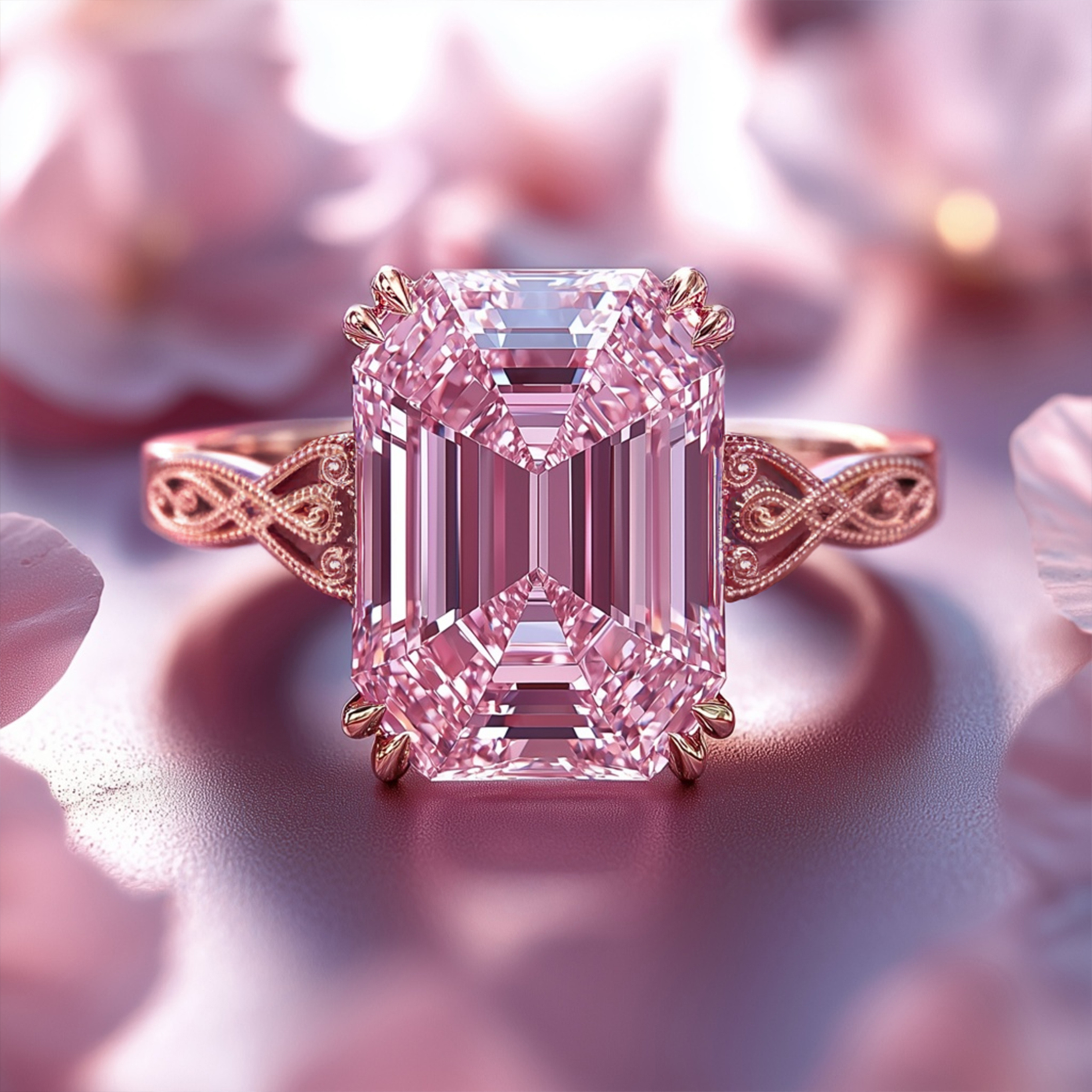 The Camilla - Vintage Moissanite Ring