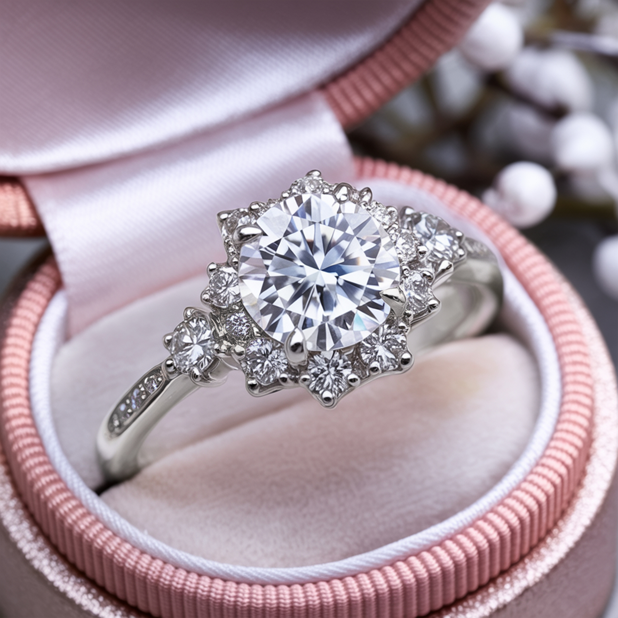 The Bethany - Bague Moissanite Blanche