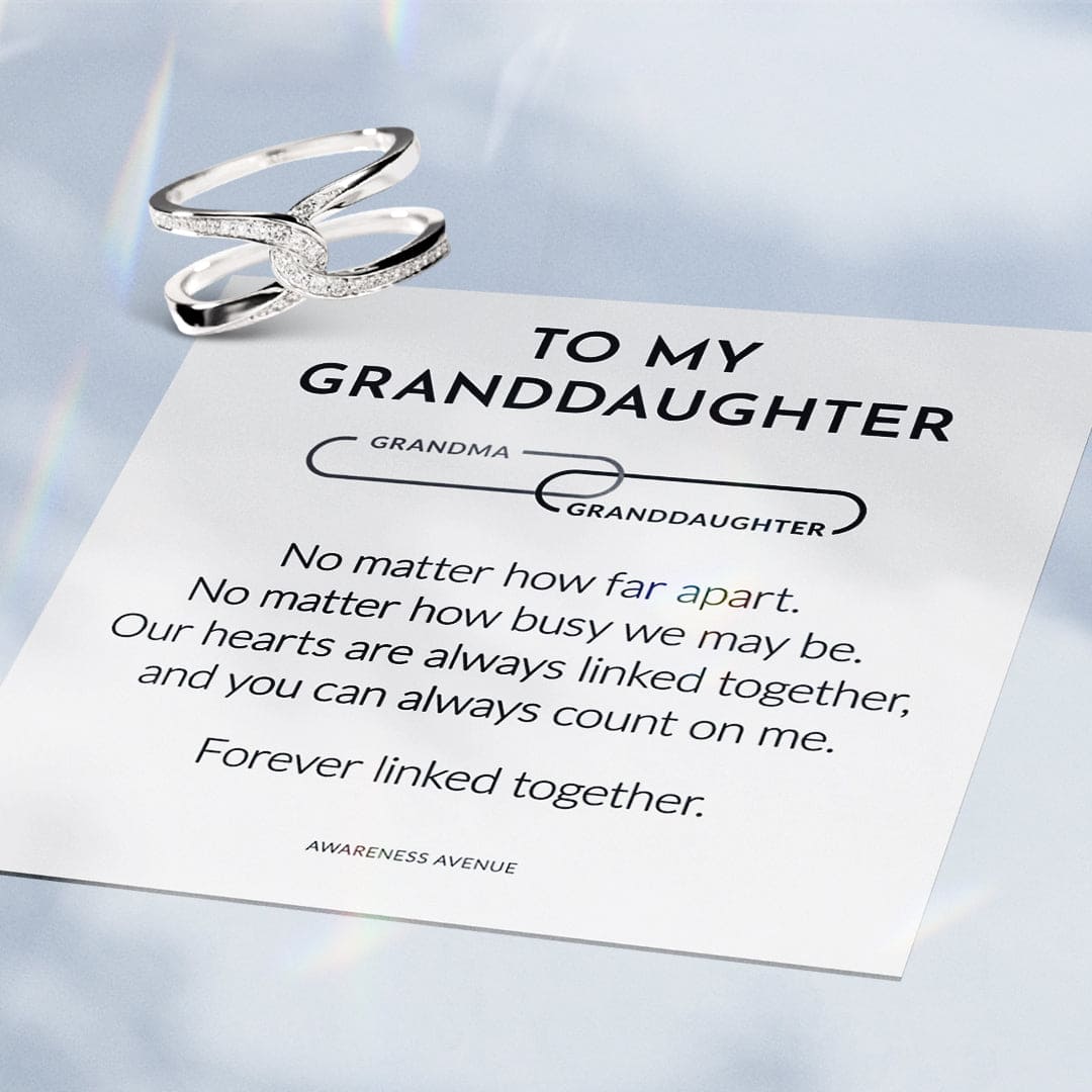 Grandma & Granddaughter | Forever Linked Together | S925 Infinity Ring