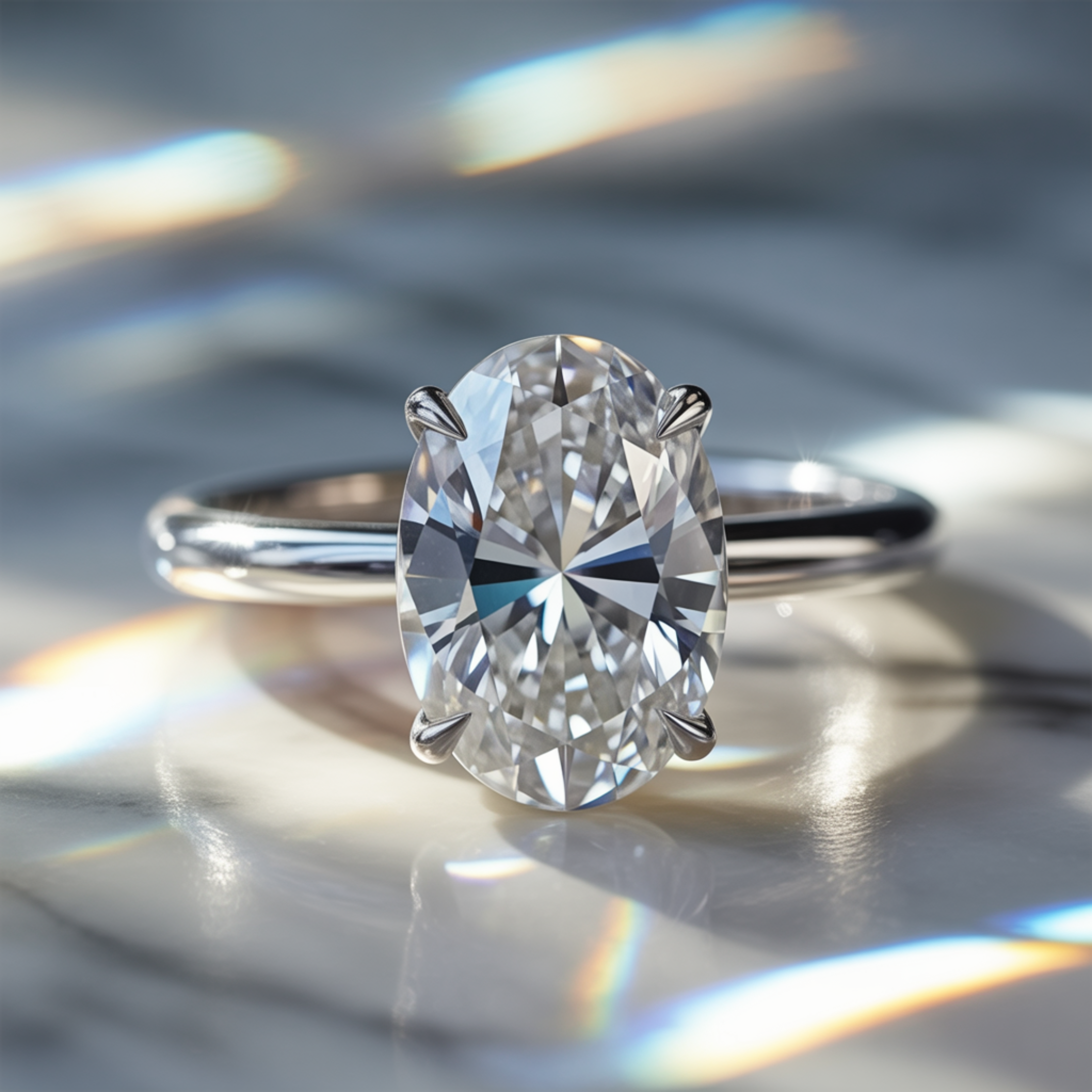 La Opaline - Bague Solitaire Moissanite