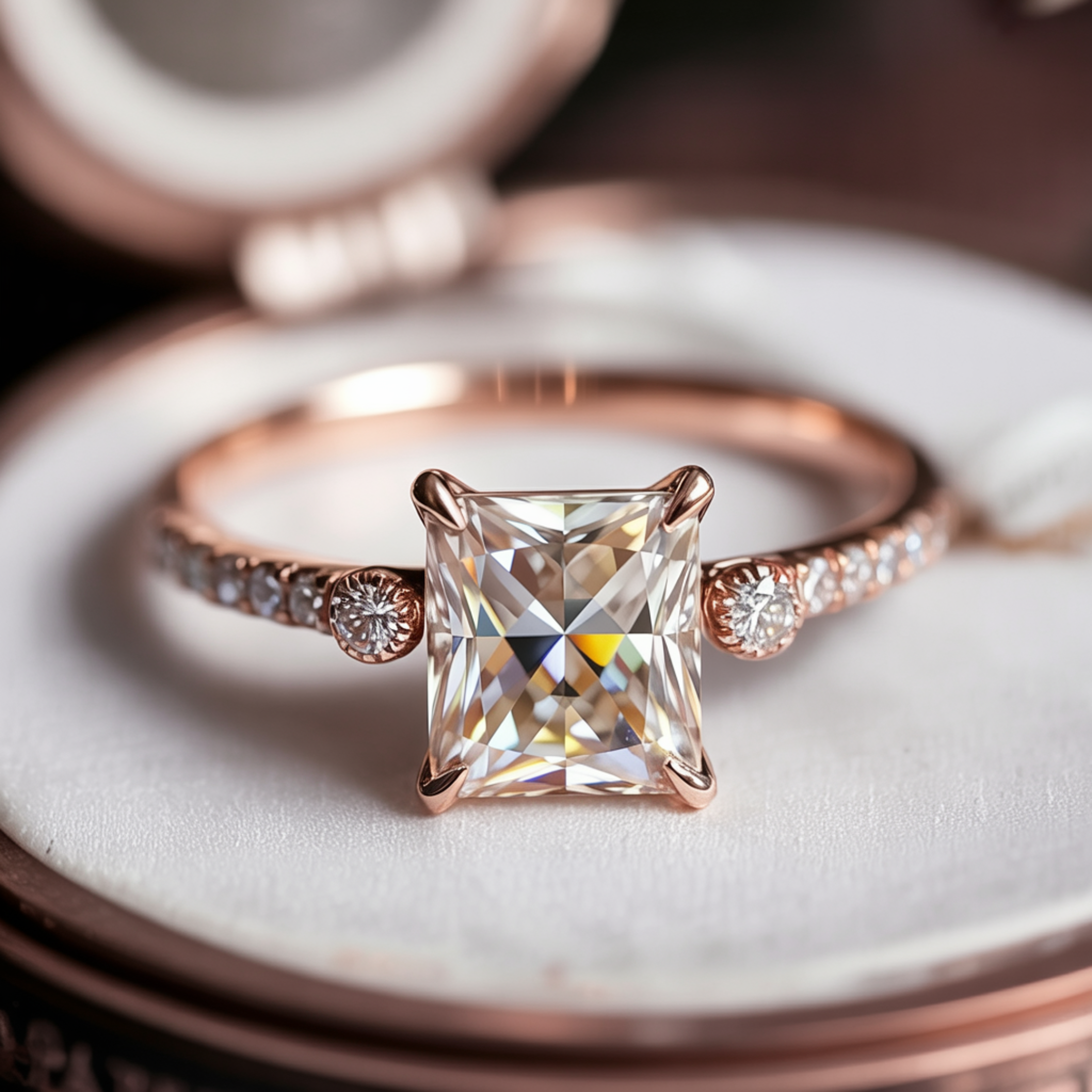 The Luna | To My Future Wife — Princess Cut Moissanite Ring