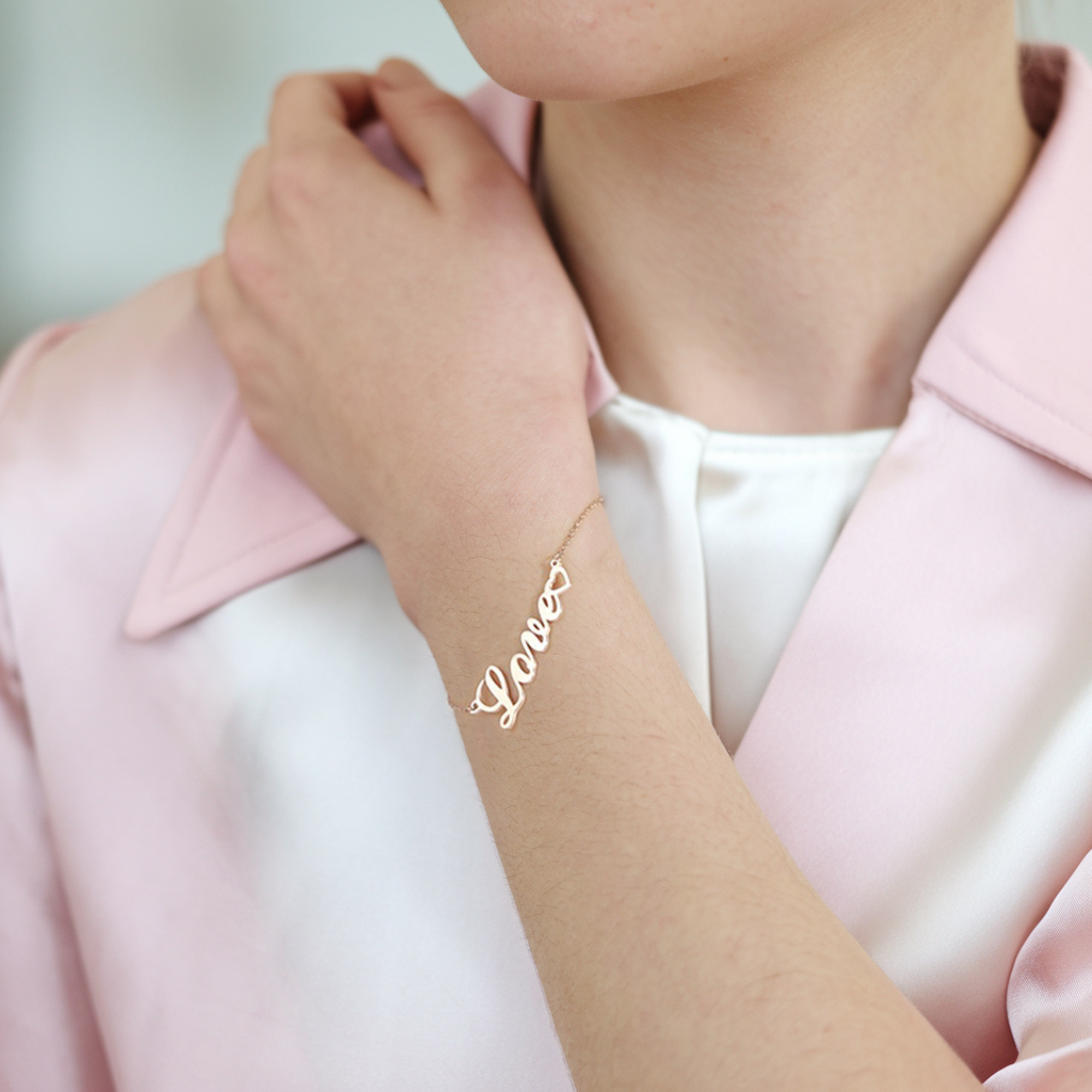 Bracelet d'amour ajustable et simple