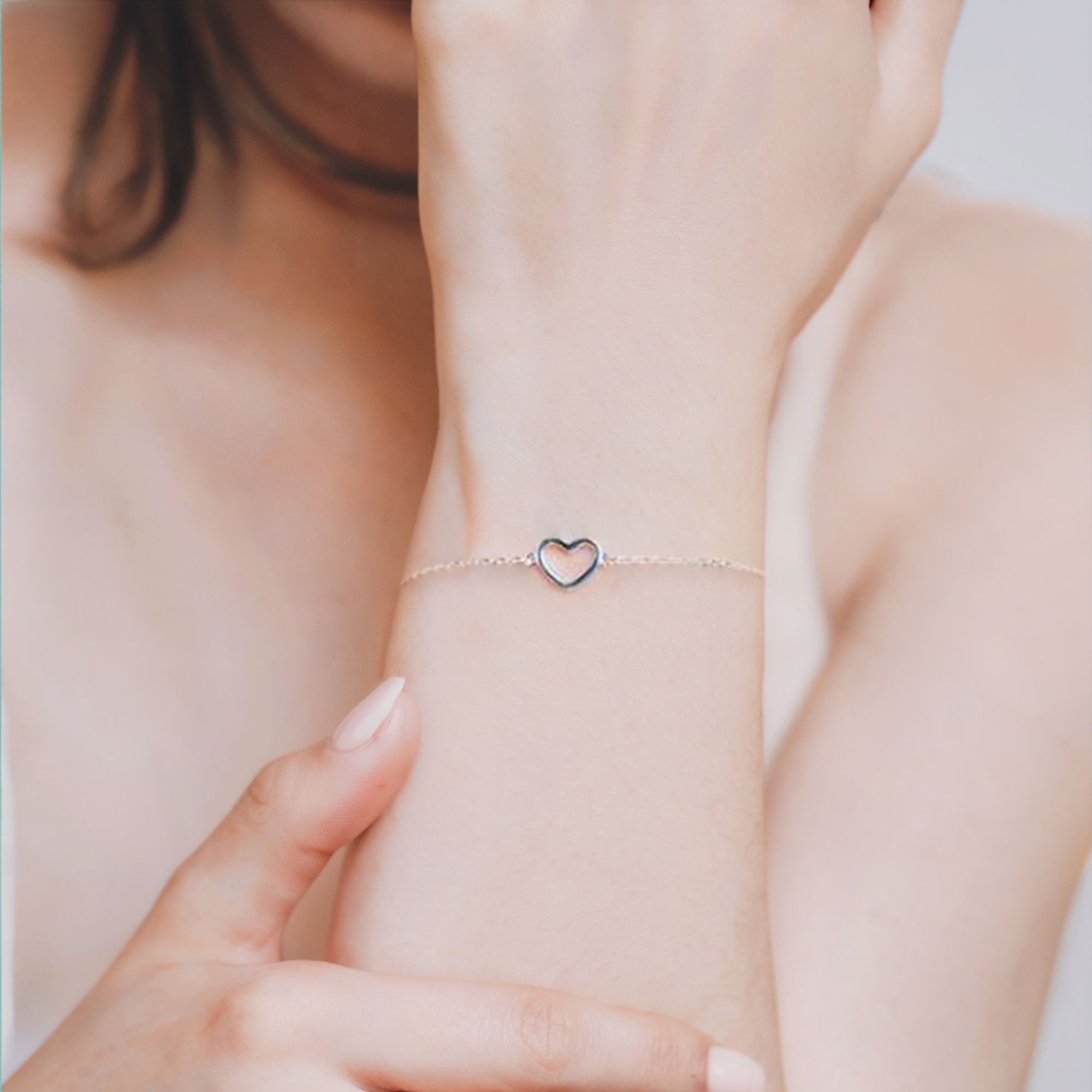 Bracelet Lien Coeur Adorable