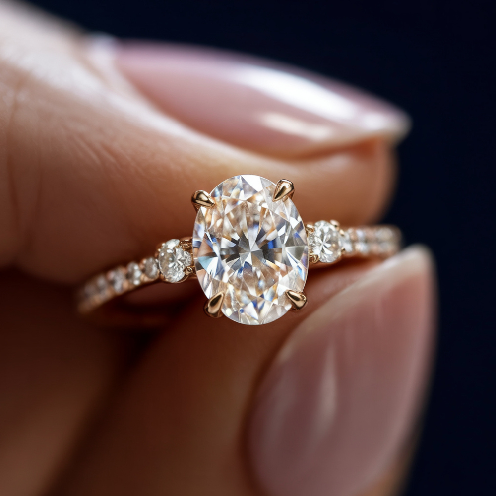 La bague Luna en or rose 14 carats | À ma future épouse