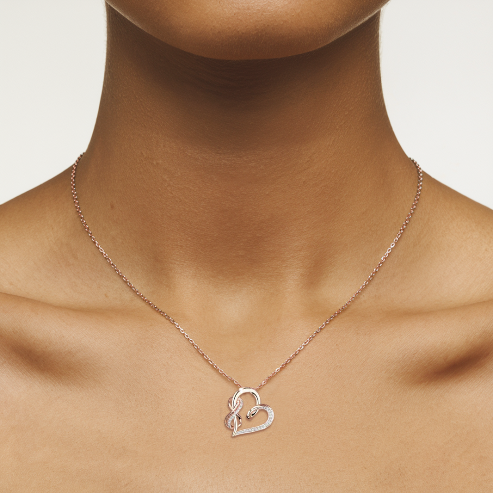 Collier Cœur Infini Diamant