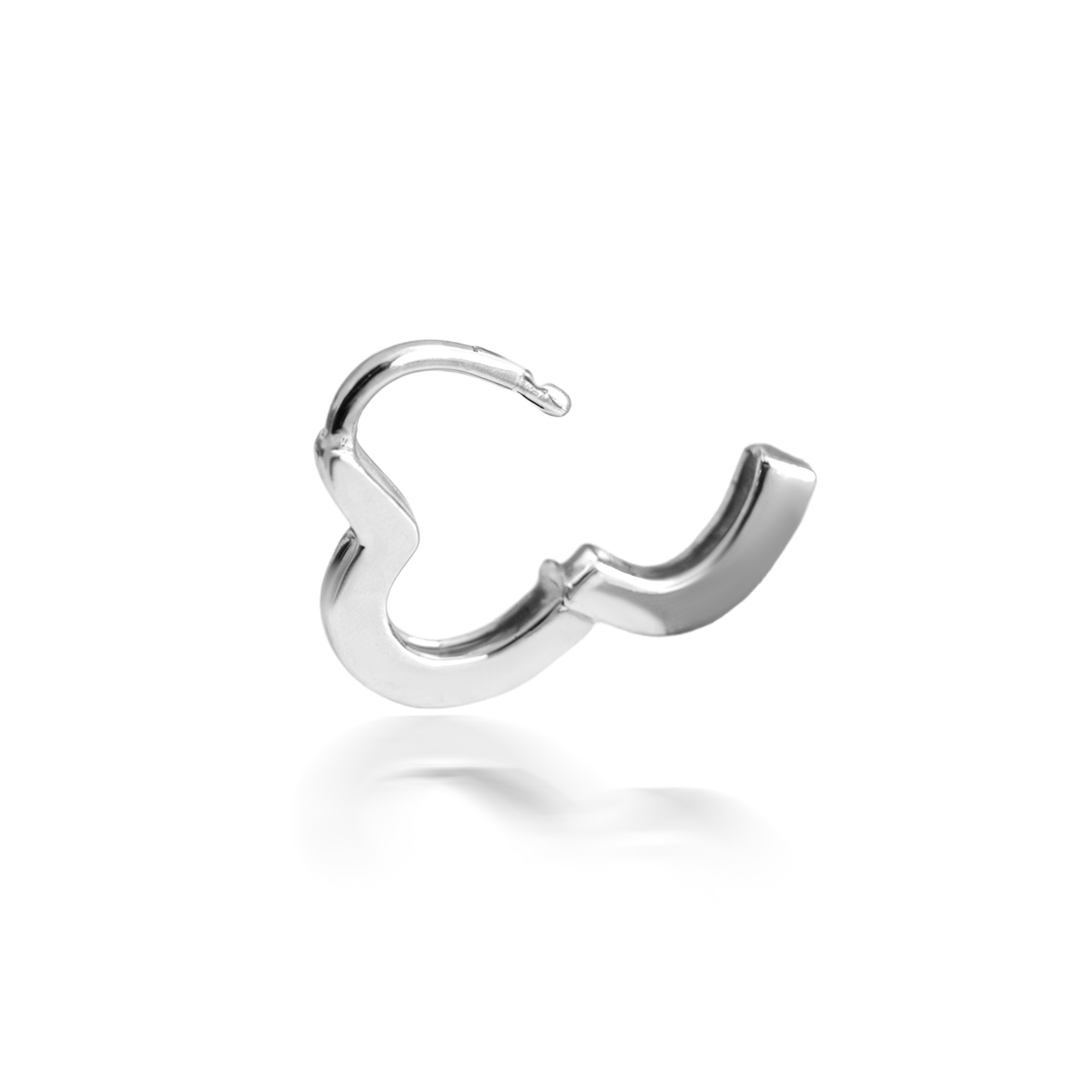 Mini Créoles Coeur Argent