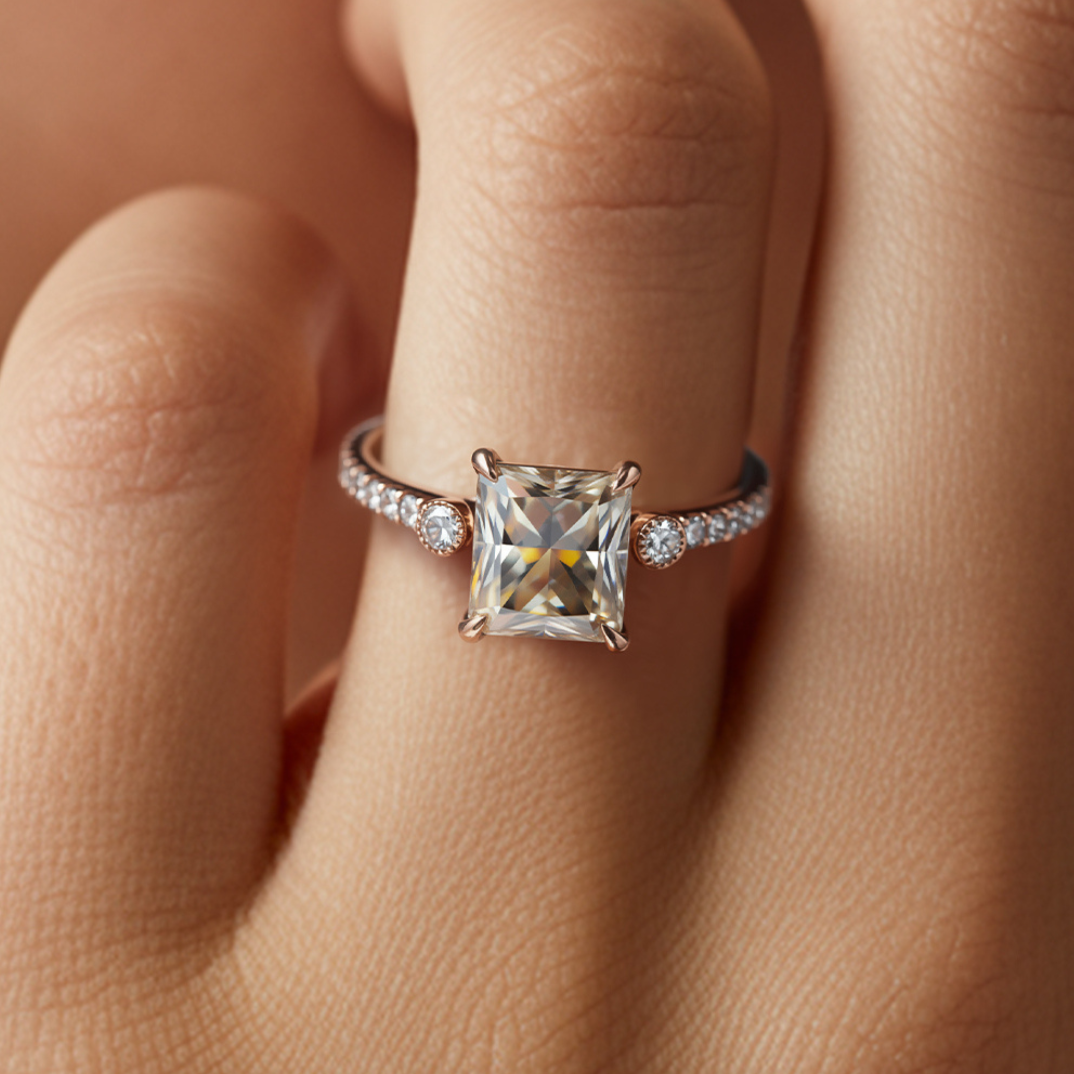 The Luna | To My Future Wife — Princess Cut Moissanite Ring