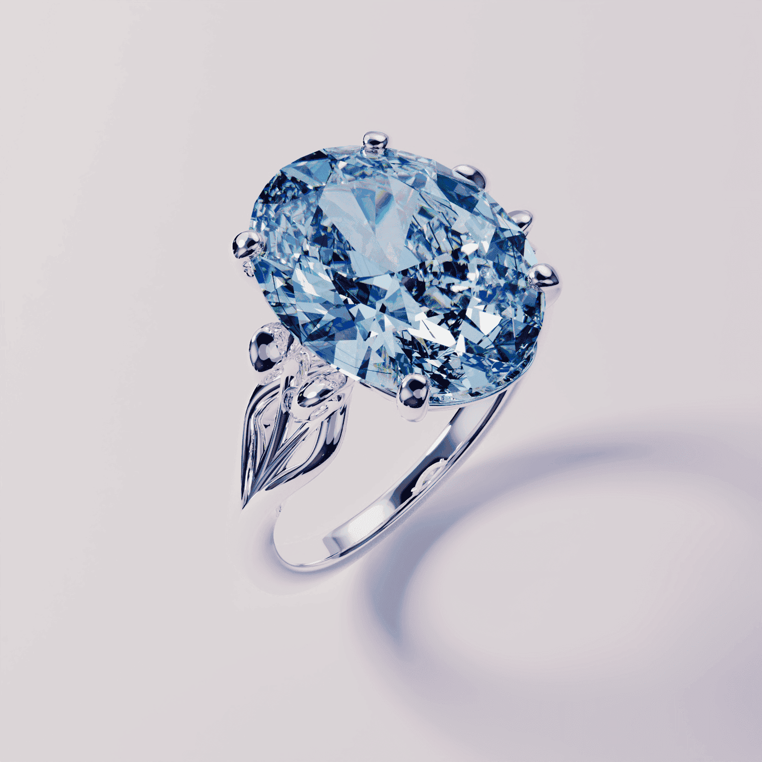 Bague personnalisée avec pierre de naissance 2CT - Argent Sterling S925 (Test des options)