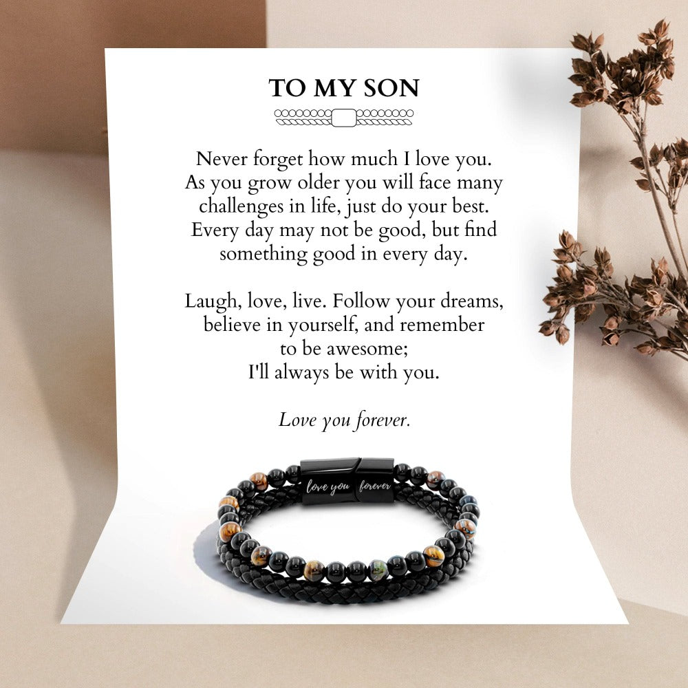 To My Son 'Love You Forever' Jewelry Set