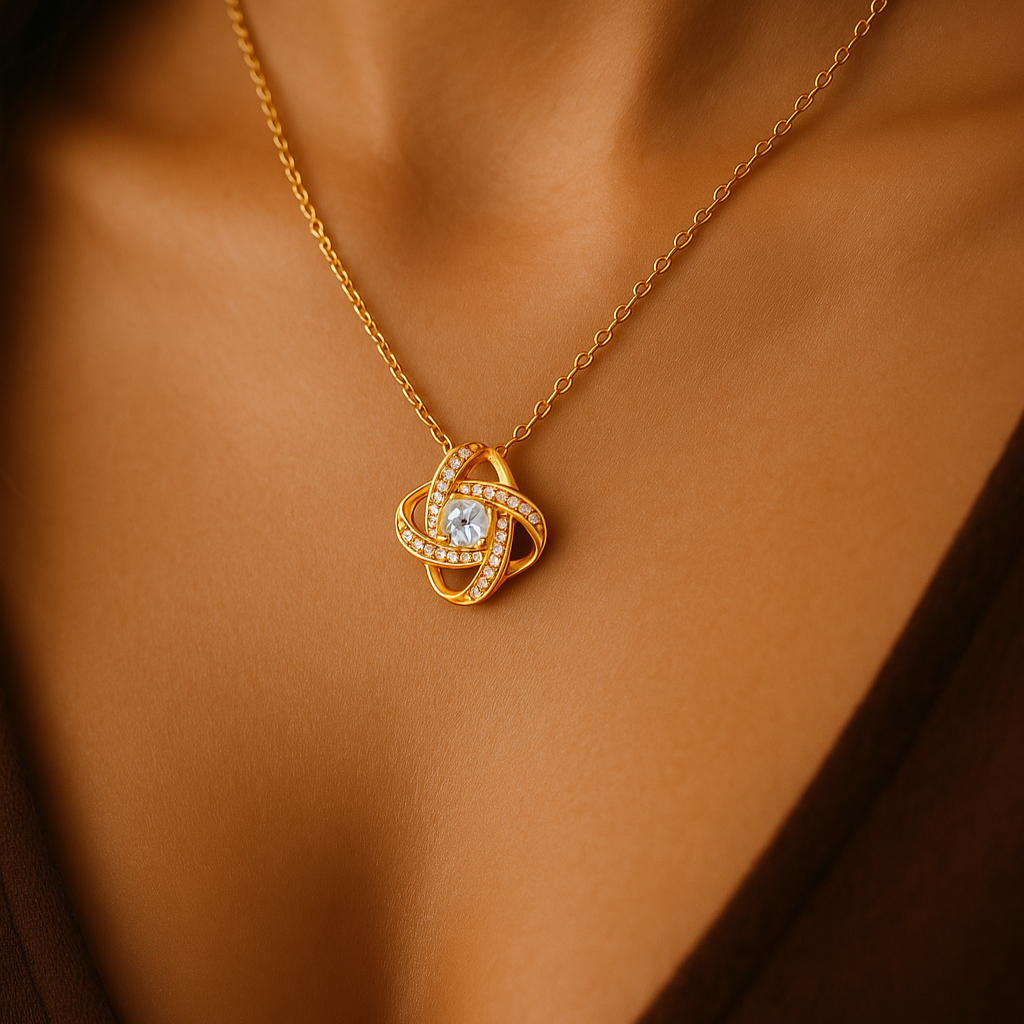 Collier Nœud d'Amour | Argent Sterling S925