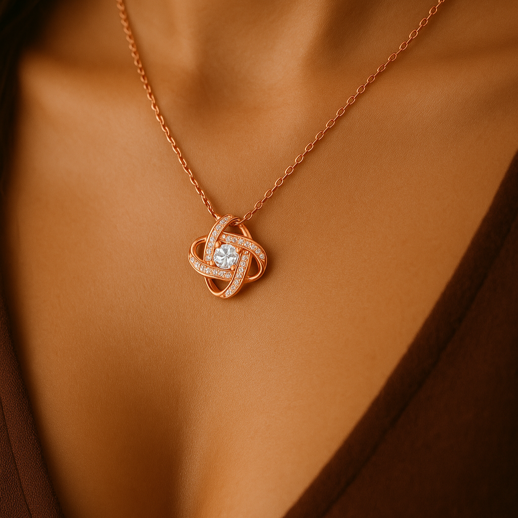 Collier Nœud d'Amour | Argent Sterling S925