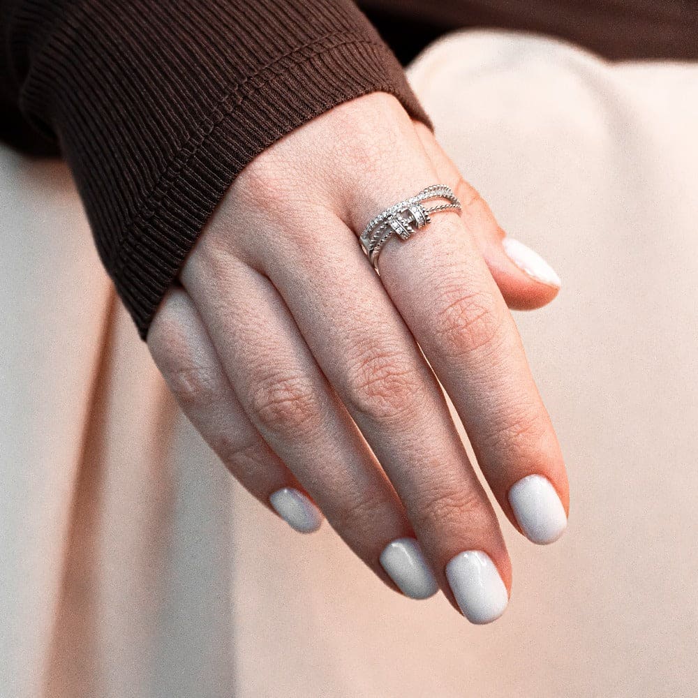 À Ma Fille | Chassez Votre Anxiété | Bague Anti-Stress S925