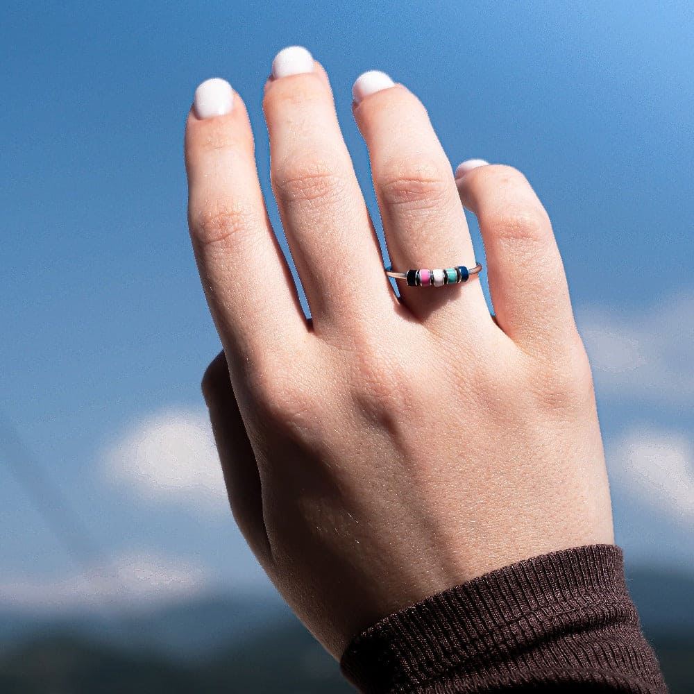 À Ma Fille | Bague Anti-Stress Émail Anti-Anxiété