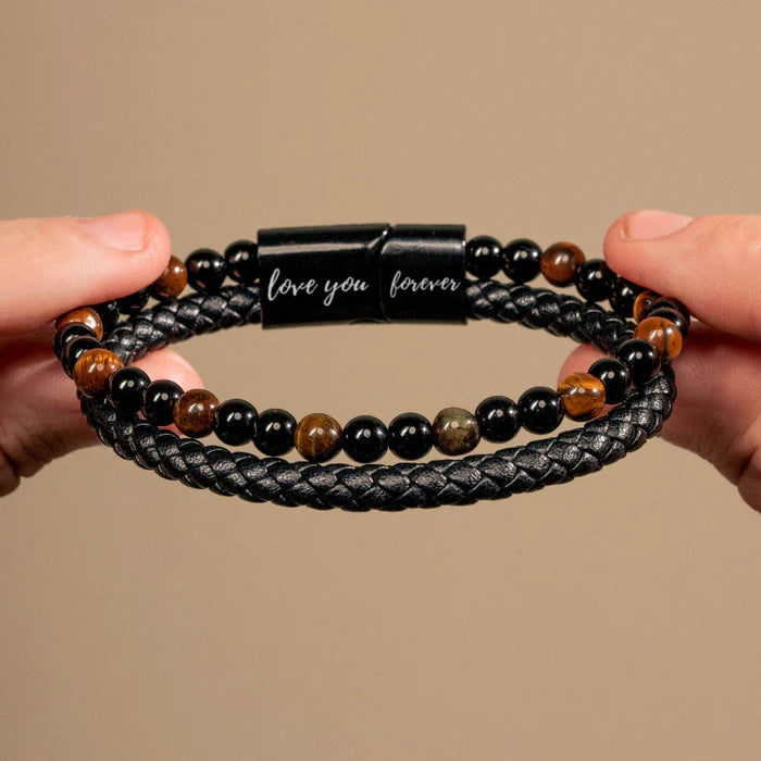 Ensemble de bijoux "Pour mon fils, je t'aime pour toujours"