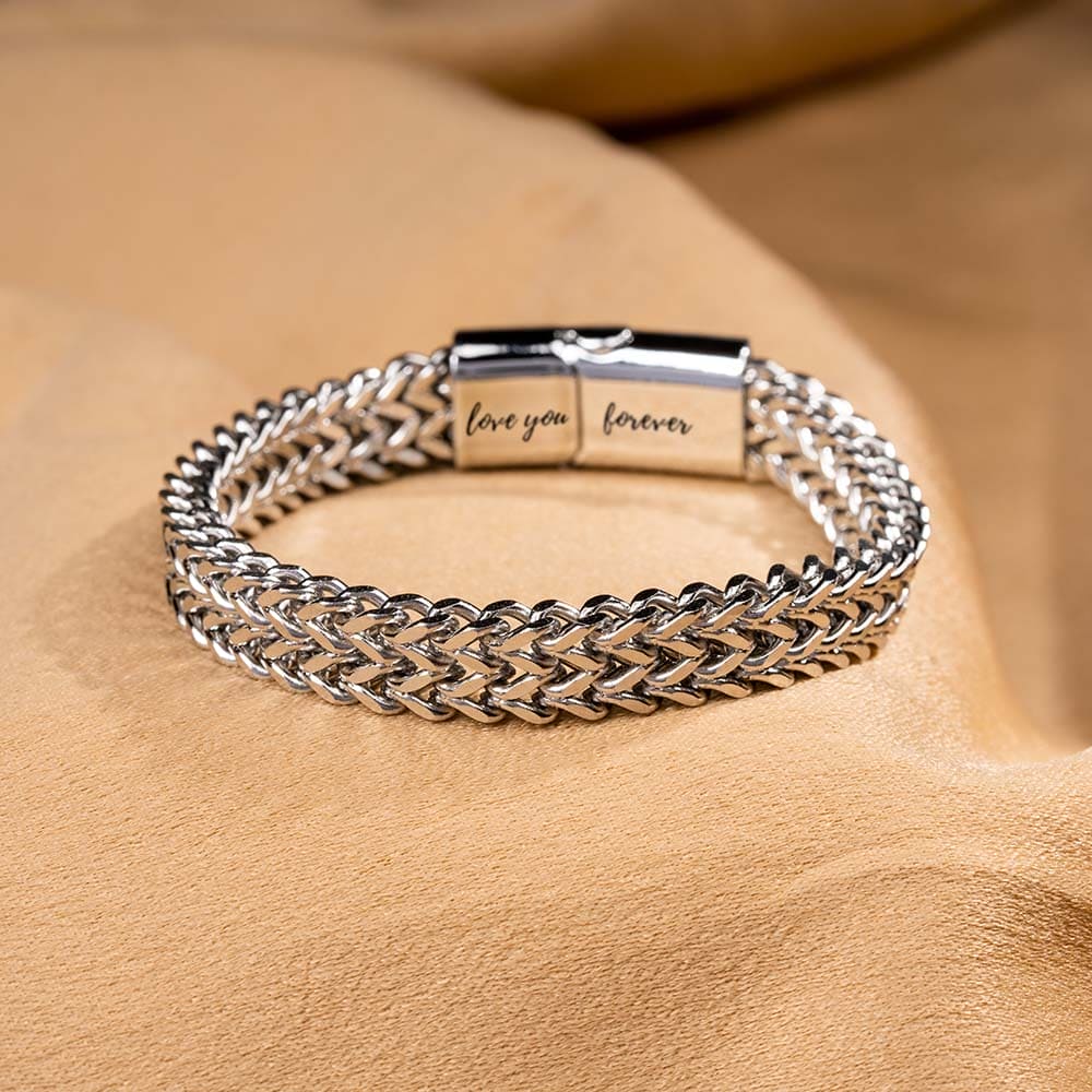 À Mon Fils | Liés Pour Toujours | Bracelet Chaîne