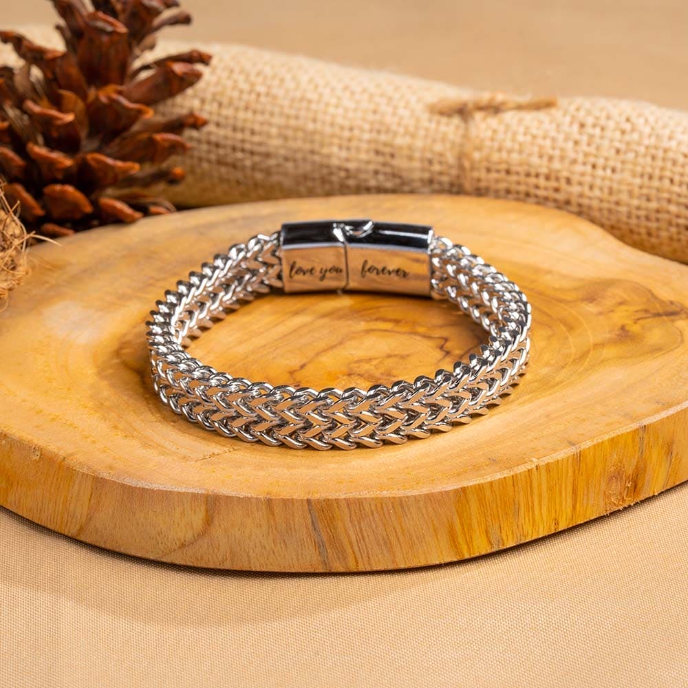 À Mon Fils | Liés Pour Toujours | Bracelet Chaîne