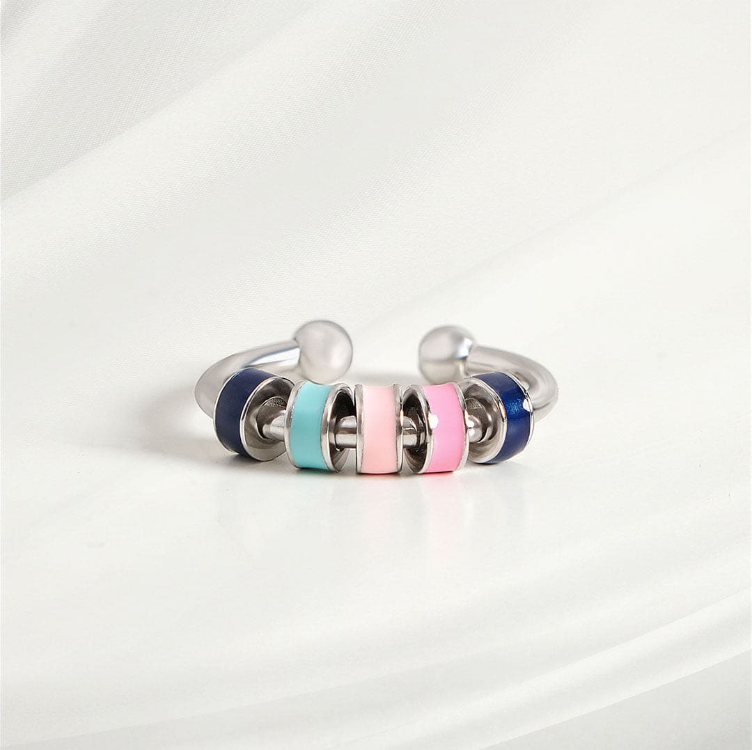 Bague anti-stress en émail