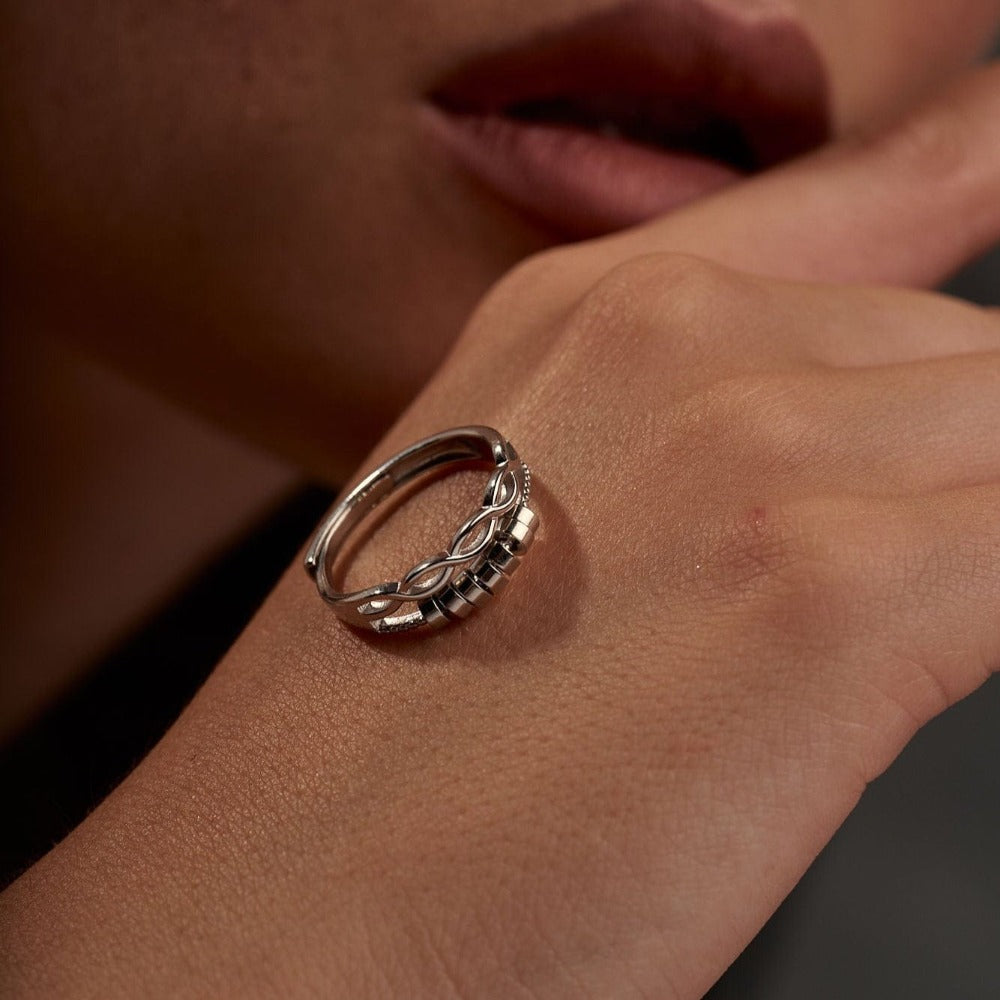 Soothing Serenade Fidget Ring - Sterling Silver
