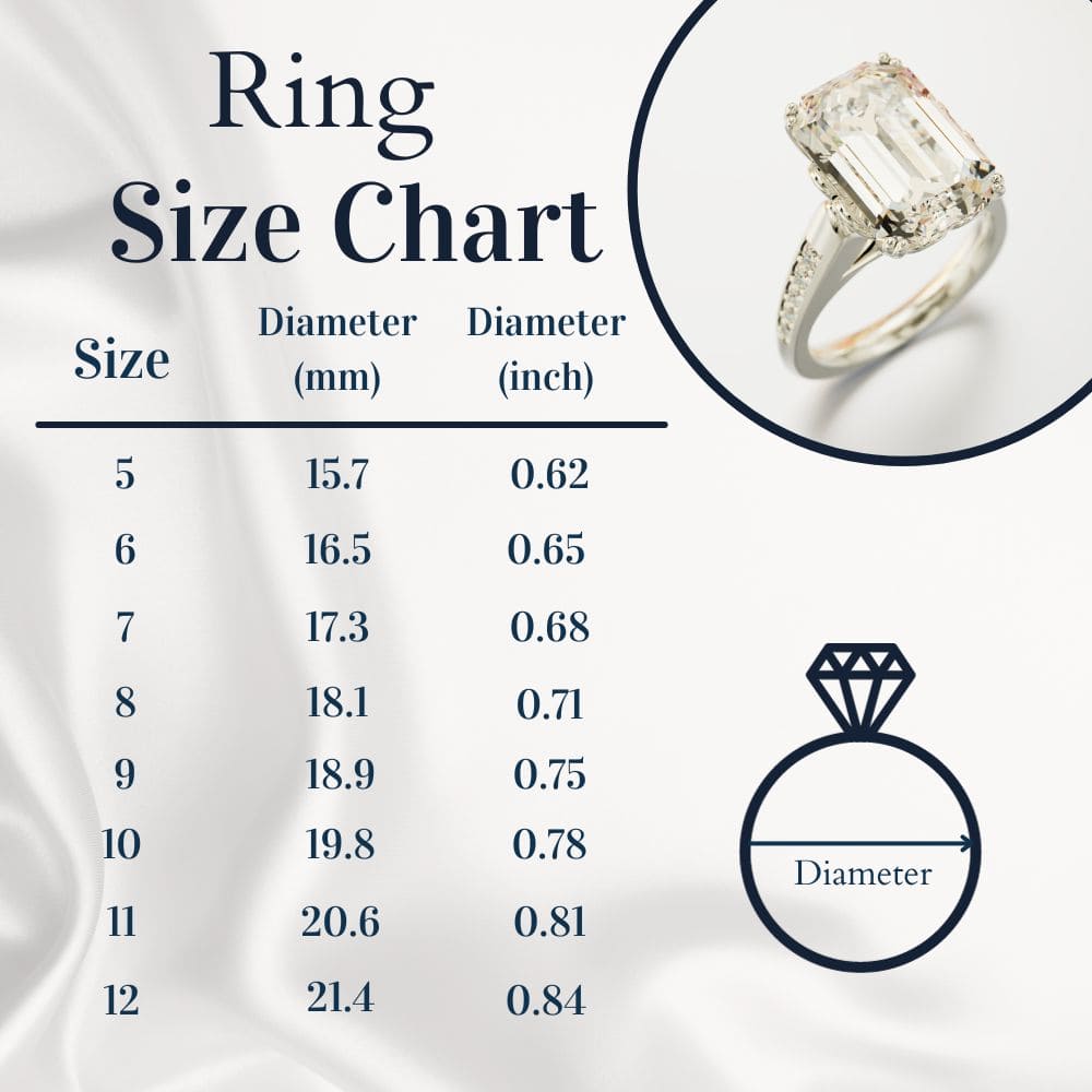 Crystal Dream: Bague Diamant Taille Émeraude - Argent Sterling S925