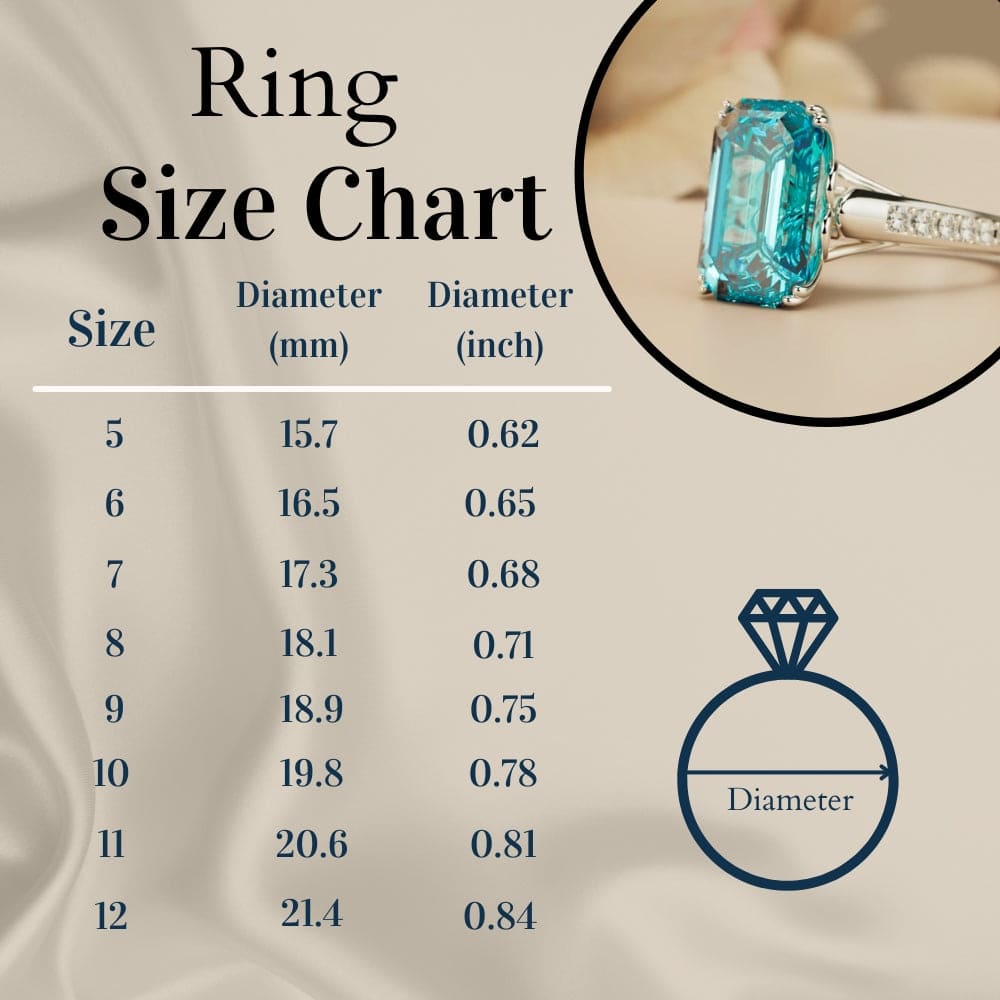 Aqua Dream: Bague Aigue-Marine Taille Émeraude - Argent Sterling S925