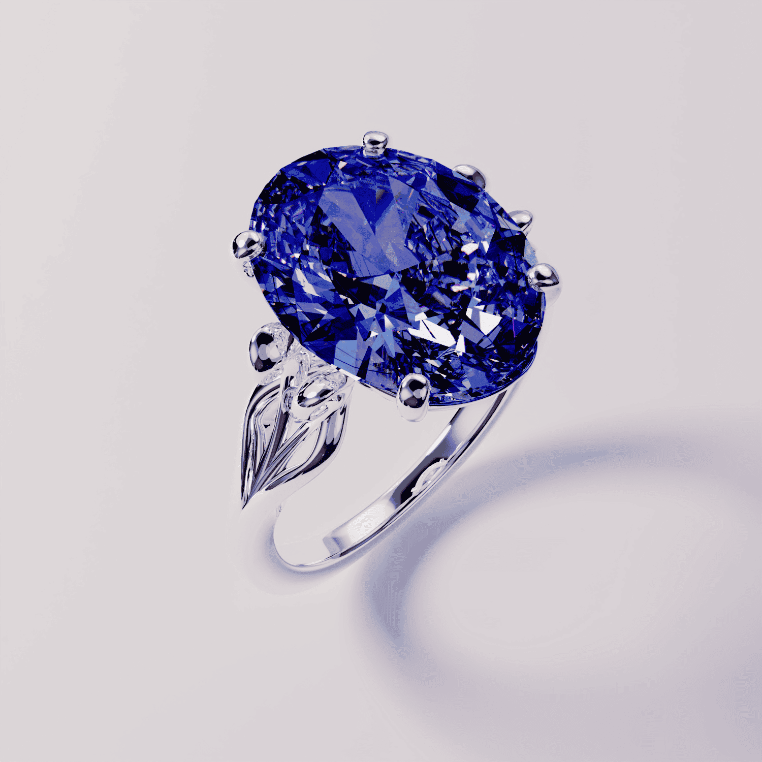 Bague personnalisée avec pierre de naissance 2CT - Argent Sterling S925 (Test des options)