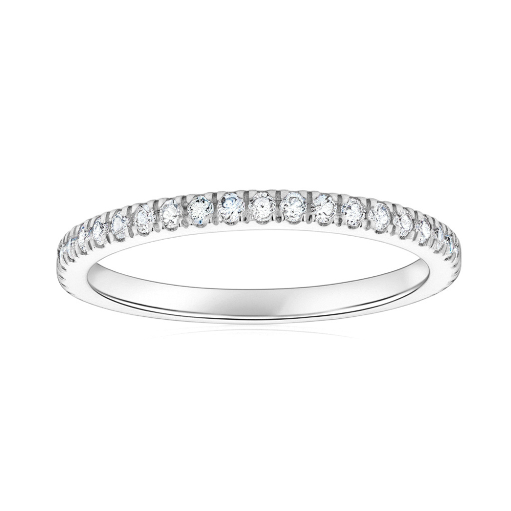 Bague d'éternité Moissanite Or Rose 1.3CT
