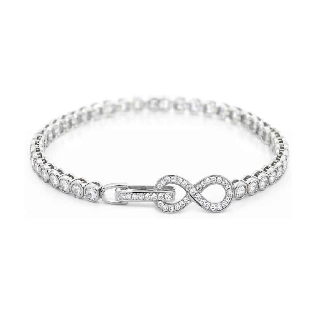 Bracelet Infini Moissanite Entrelacé