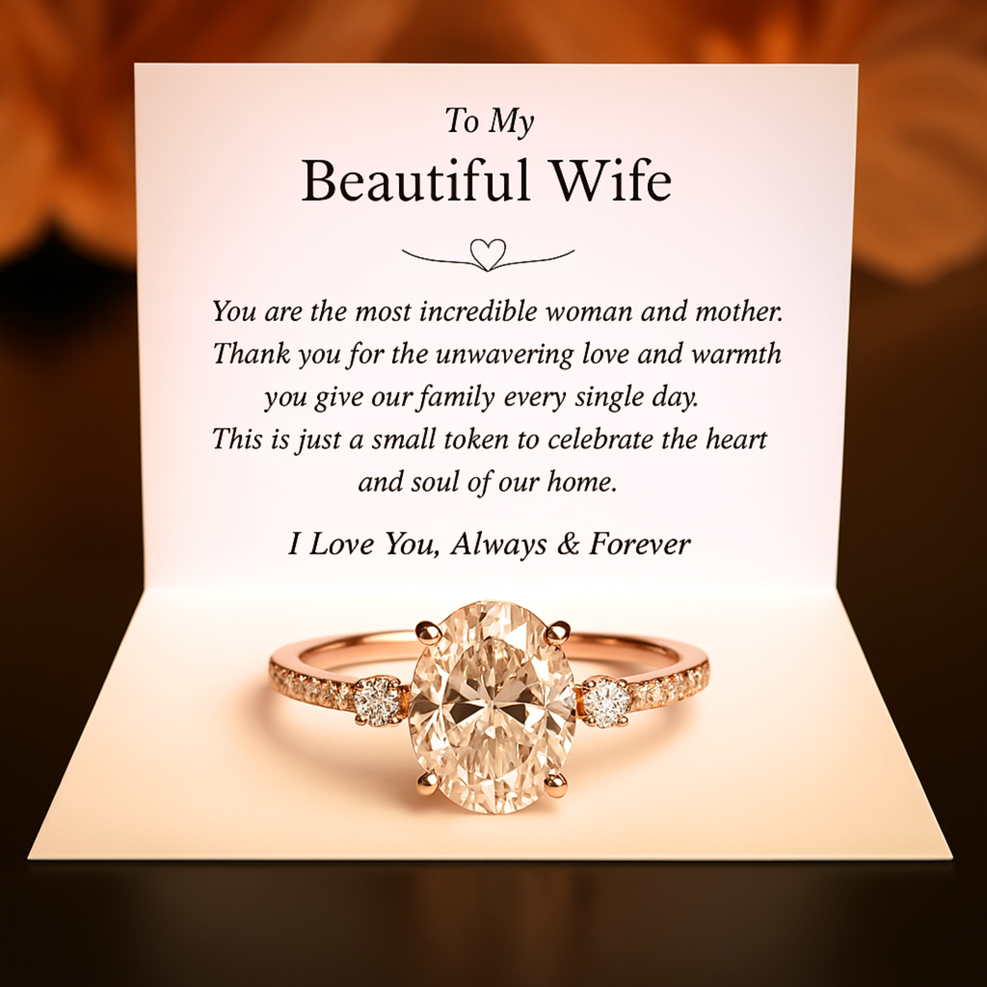The Luna Rose Gold | Beautiful Wife | Mothers Day Gift For Her