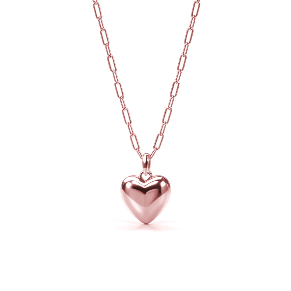 Le Collier Cœur Argenté Leva
