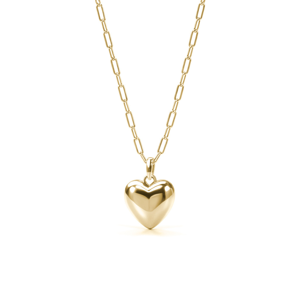 Le Collier Cœur Argenté Leva
