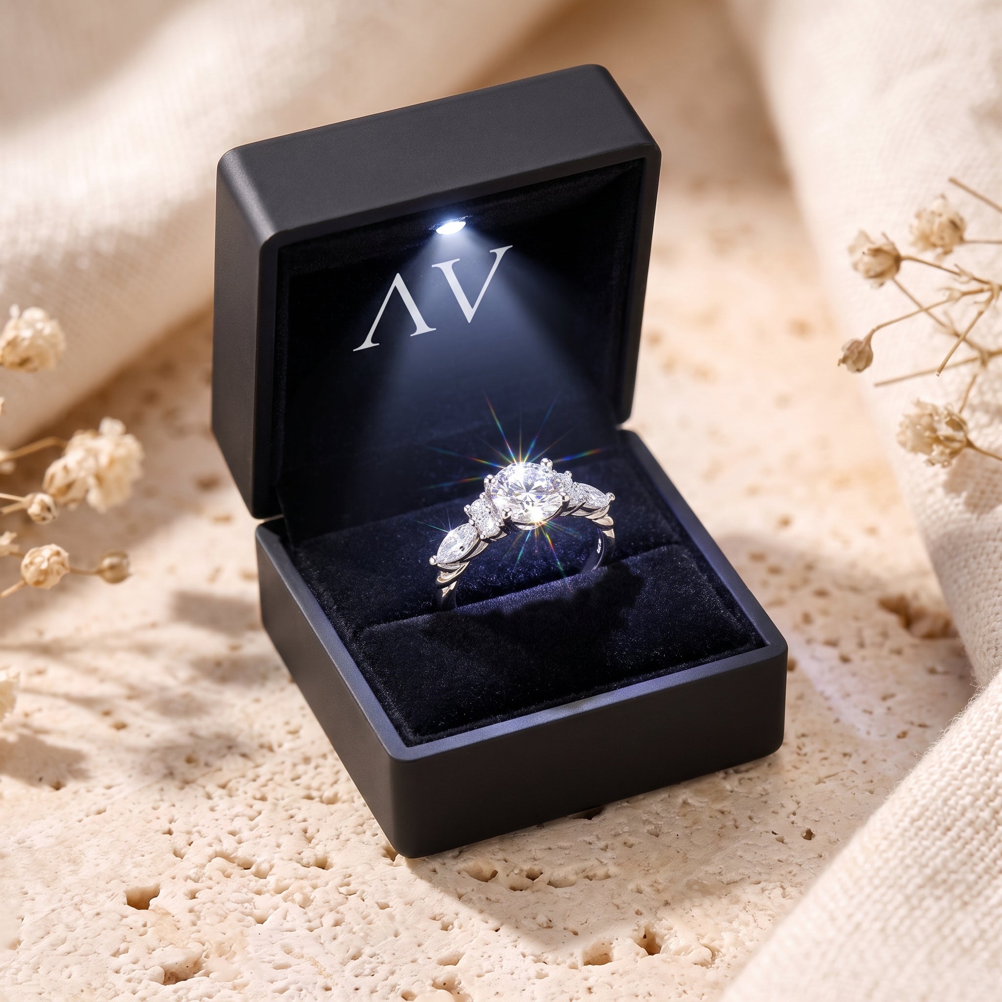 YLQ4591-rings - Premium LED Gift Box Presentation