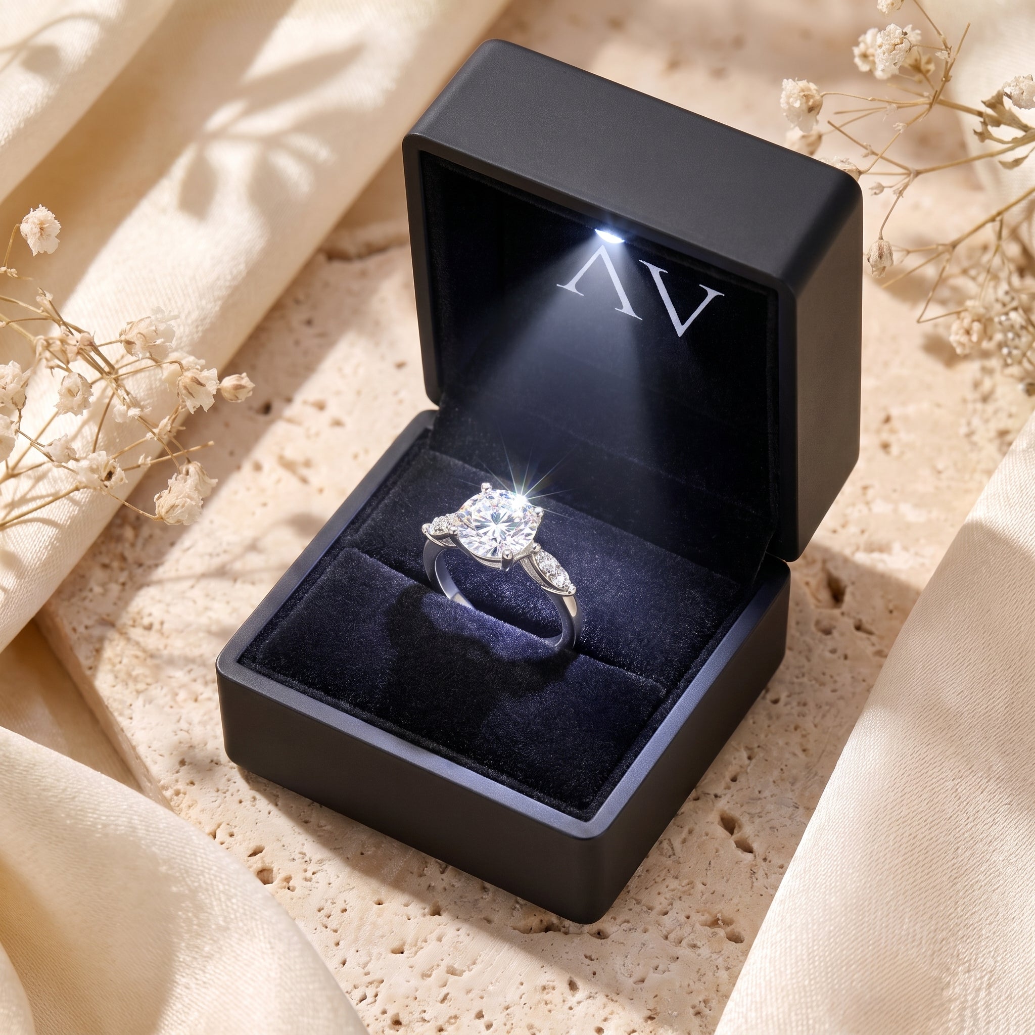 YLQ4592-rings - Premium LED Gift Box Presentation
