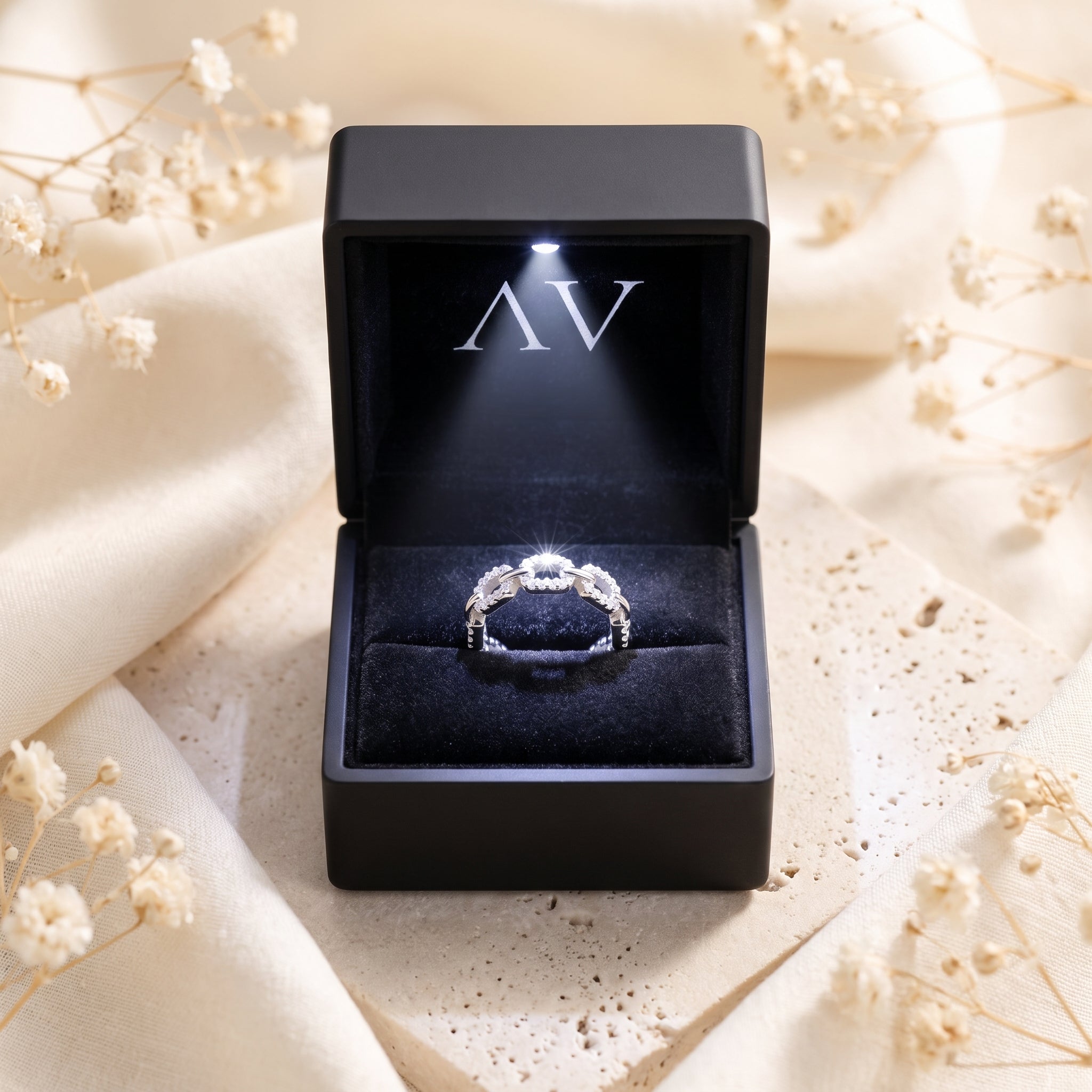 YLQ4601-rings - Premium LED Gift Box Presentation