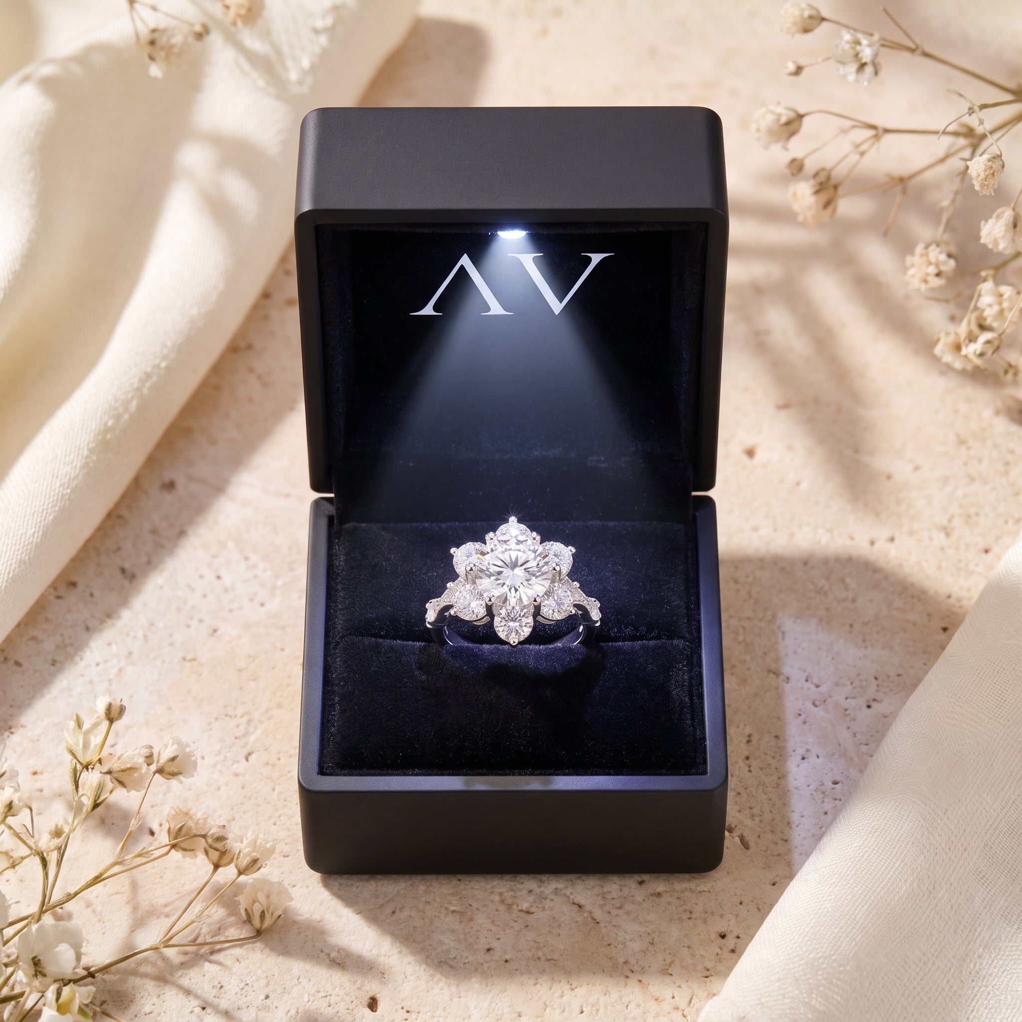 YLQ4640-rings - Premium LED Gift Box Presentation