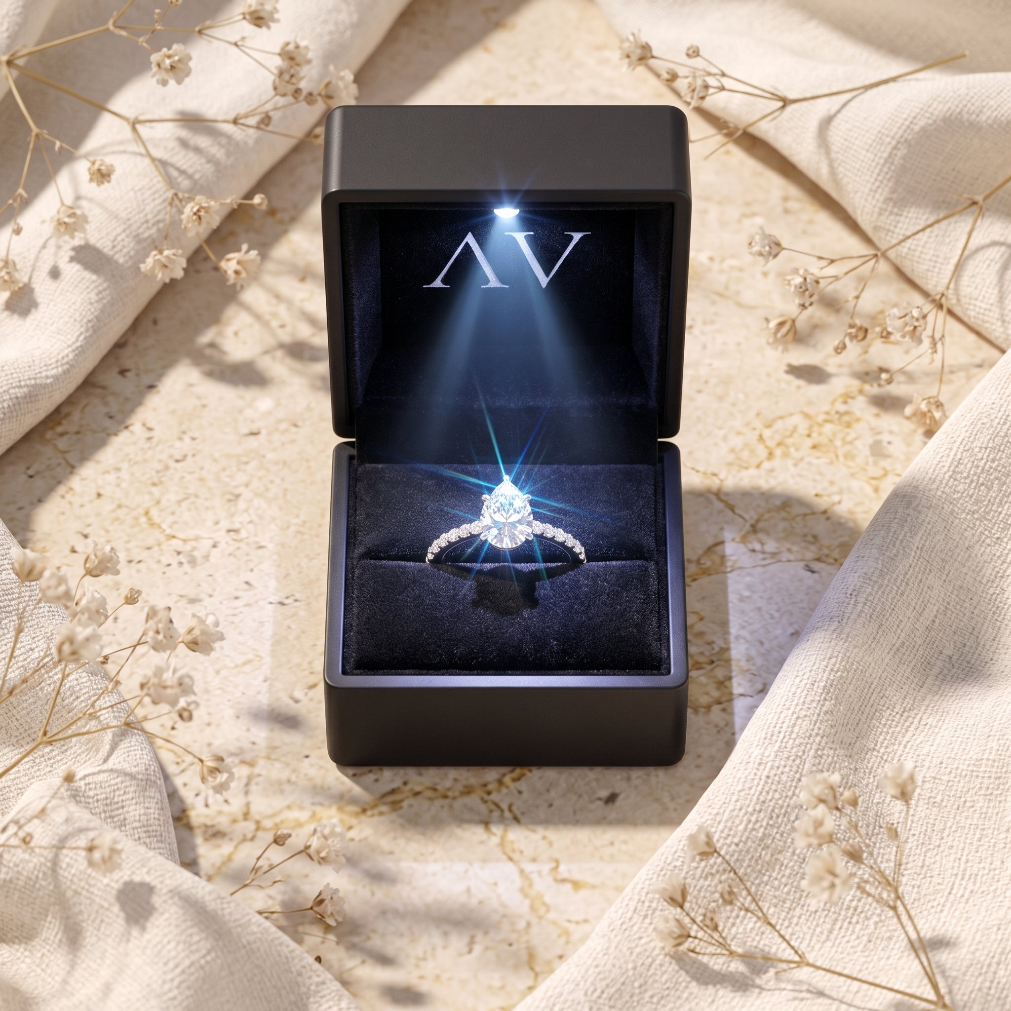YLQ4882-rings - Premium LED Gift Box Presentation