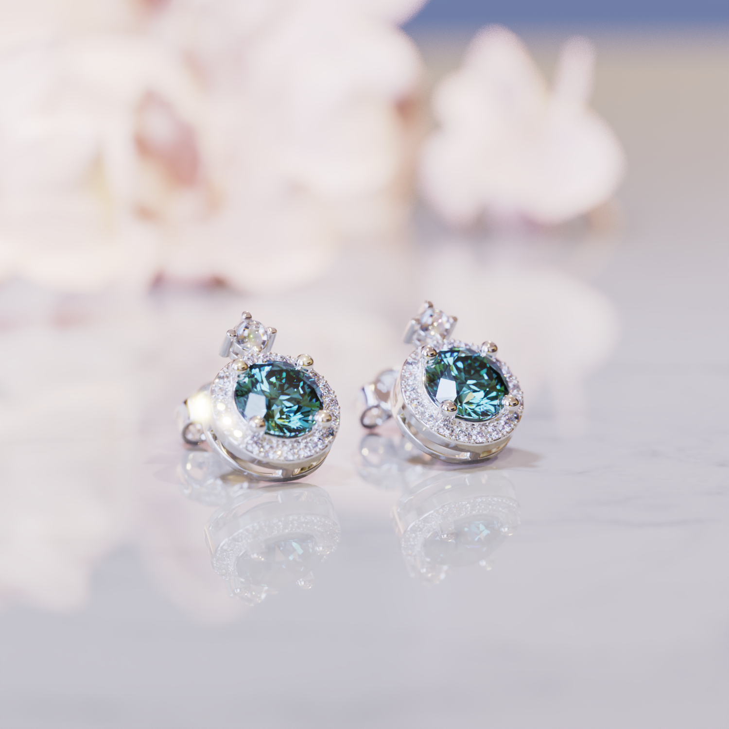 Les Boucles d'Oreilles Zen Alexandrite
