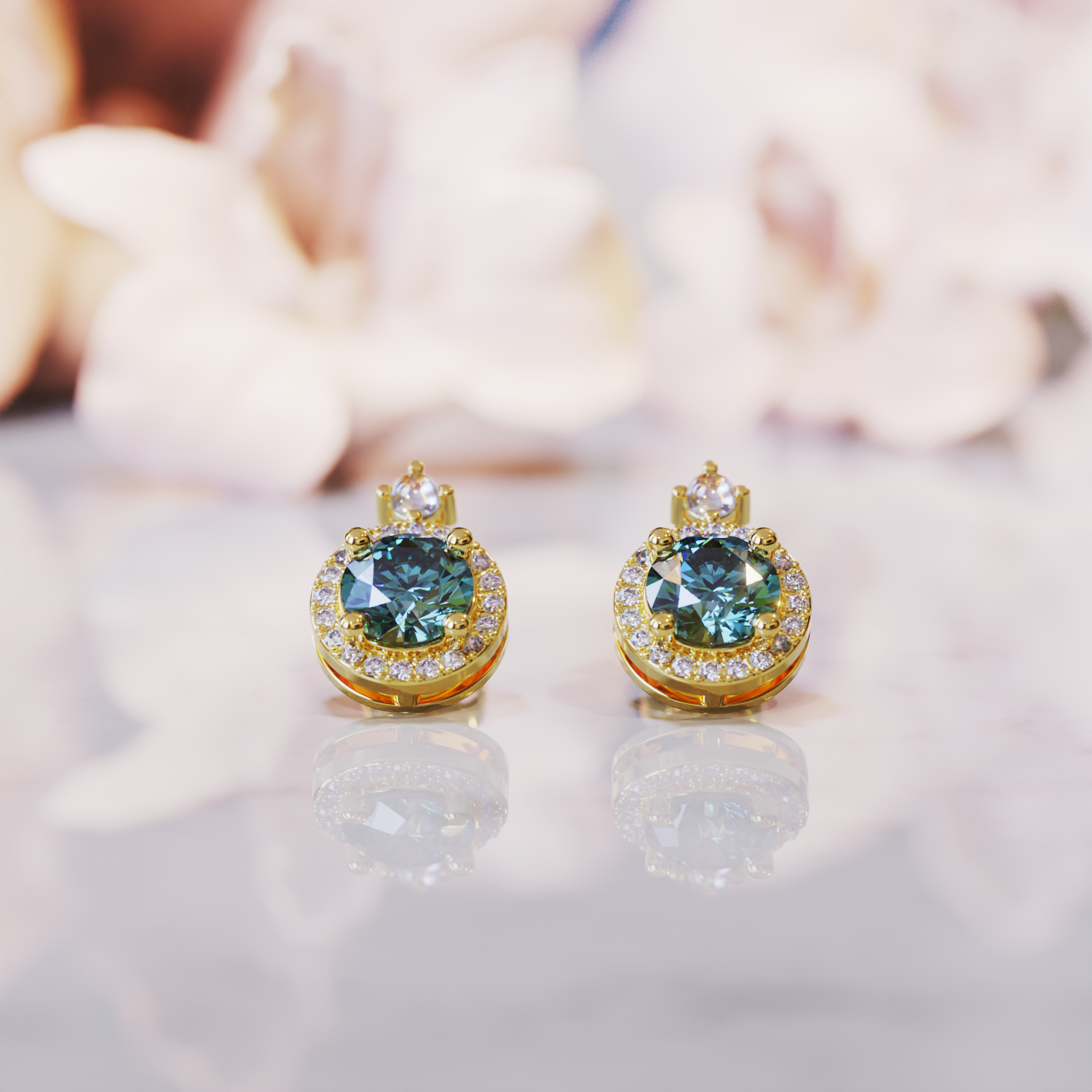 Les Boucles d'Oreilles Zen Alexandrite
