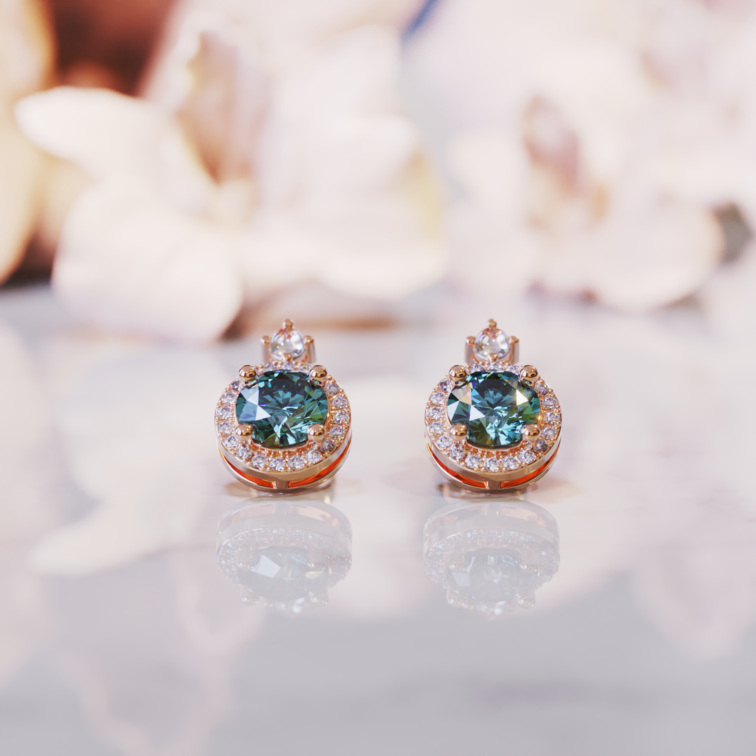 Les Boucles d'Oreilles Zen Alexandrite