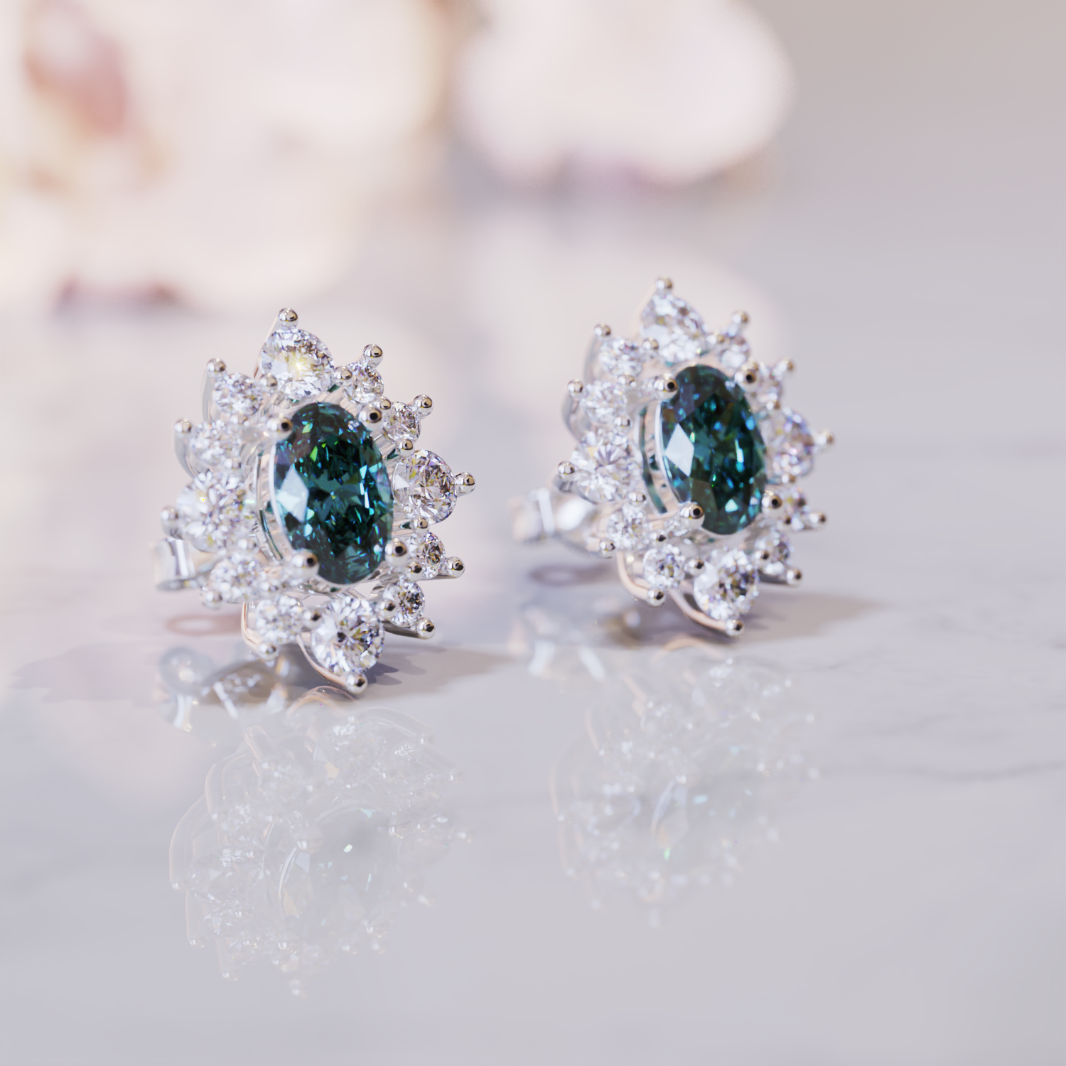 Les Boucles d'Oreilles Brianna Alexandrite
