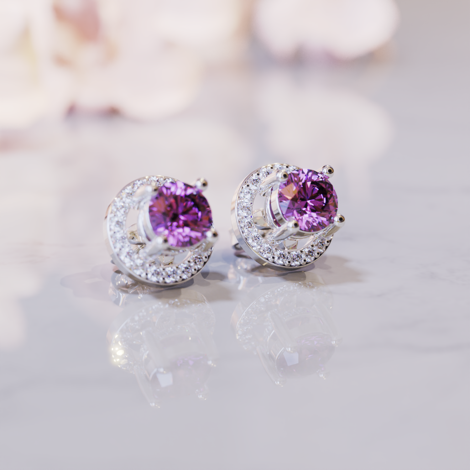 Les Boucles d'Oreilles Kelly Alexandrite