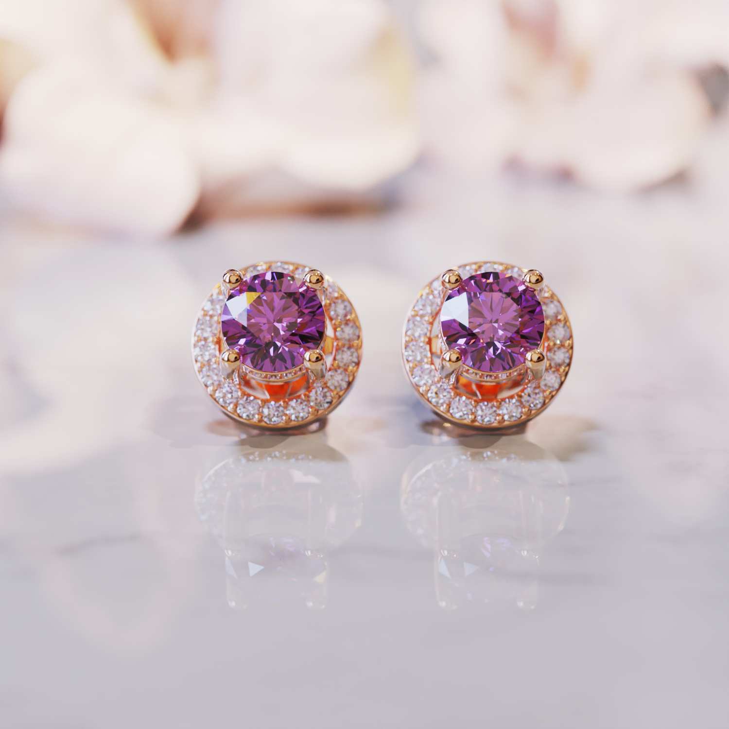 Les Boucles d'Oreilles Kelly Alexandrite
