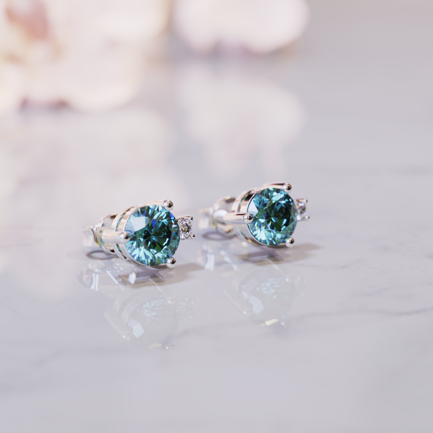 Les Boucles d'Oreilles Christine Alexandrite