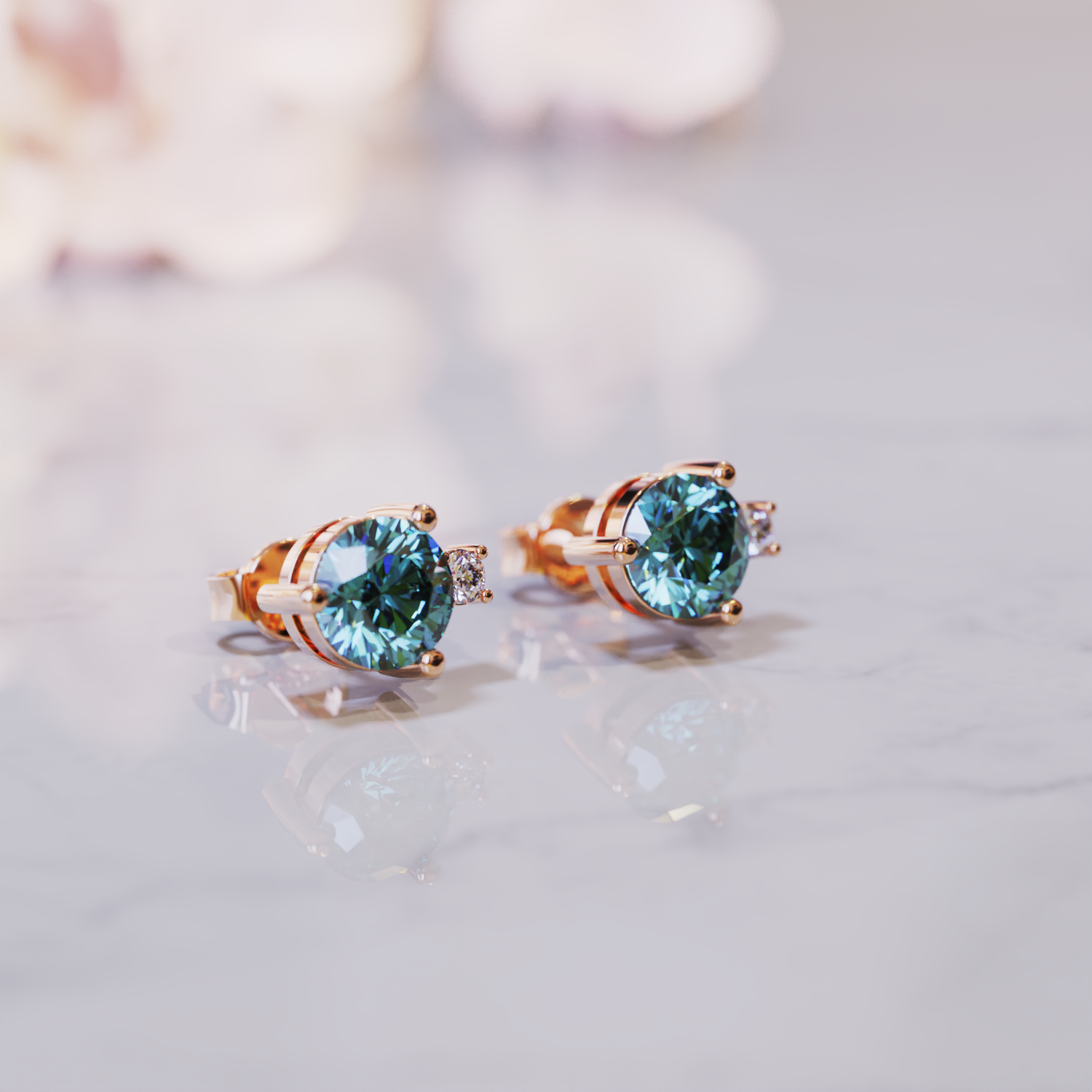 Les Boucles d'Oreilles Christine Alexandrite
