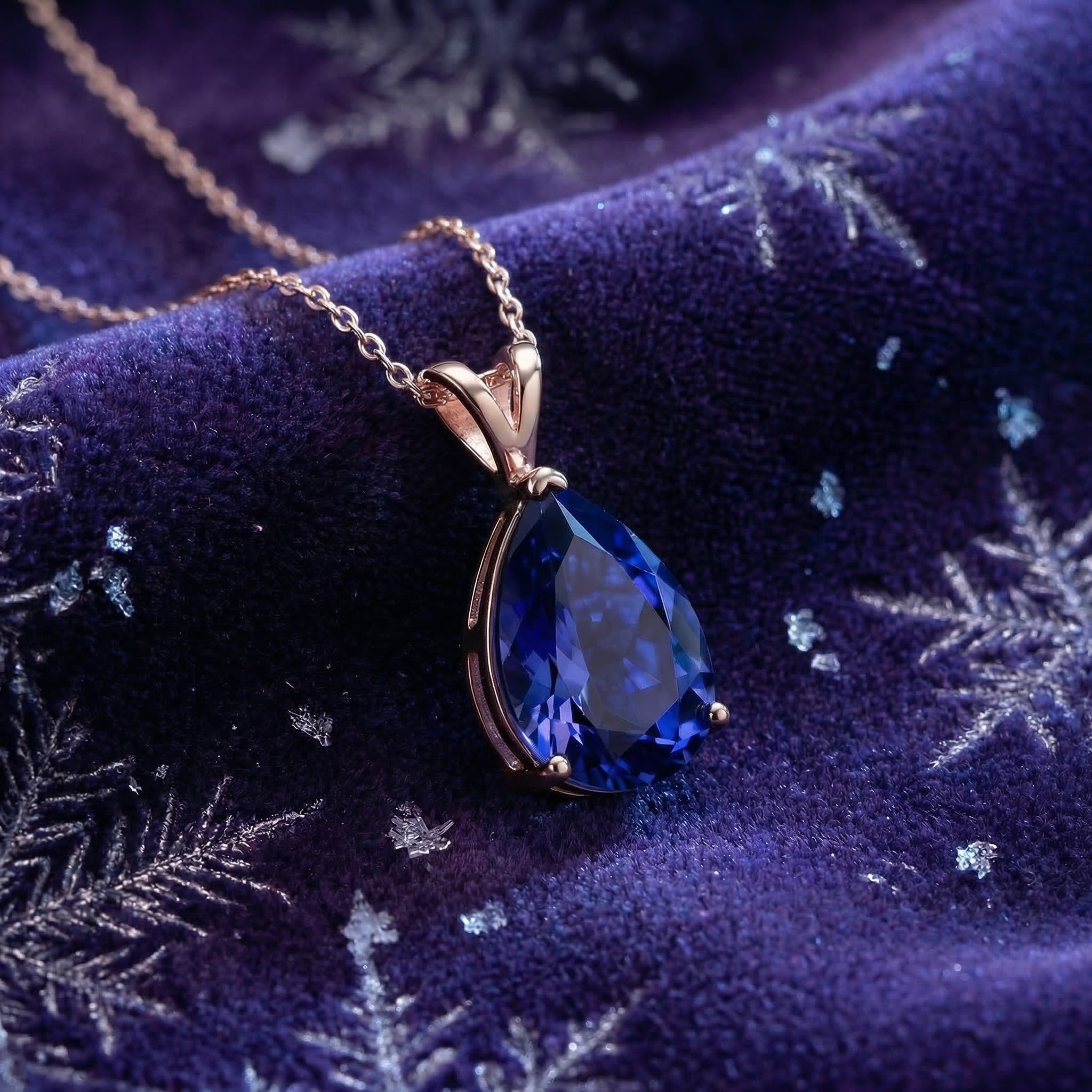 the-calystine-pear-s925-sterling-silver in rose gold finish