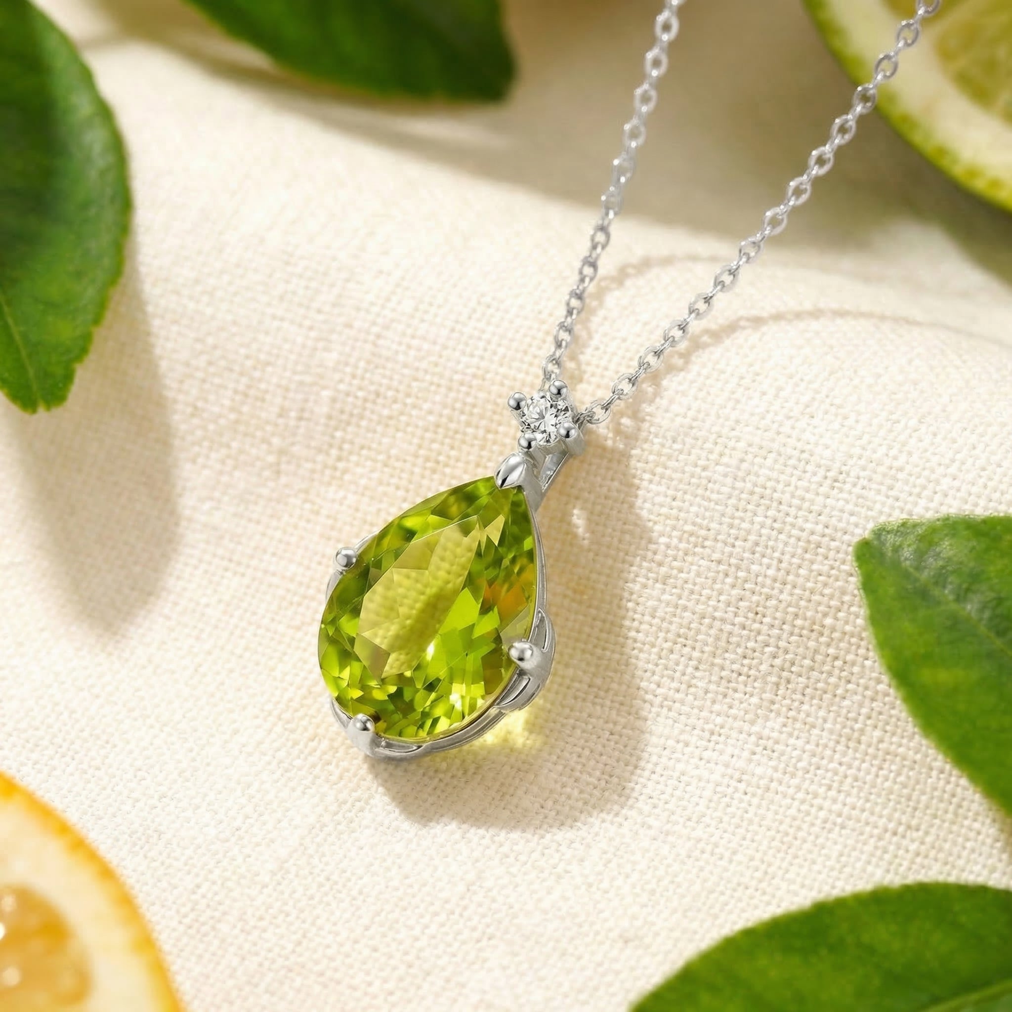 the-peridina-teardrop-18k-gold-vermeil in silver finish