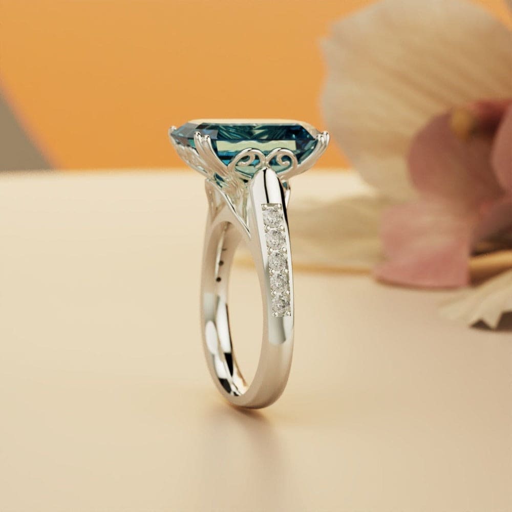 Azure Dream: Geformtes Duo-Ring-Paket – S925 Sterling Silber