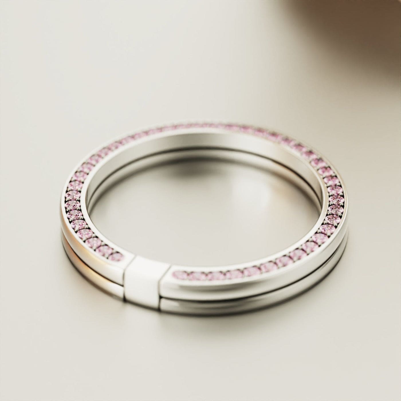 Bague Argent Pliable Personnalisée "Je T'aimerai Toujours"