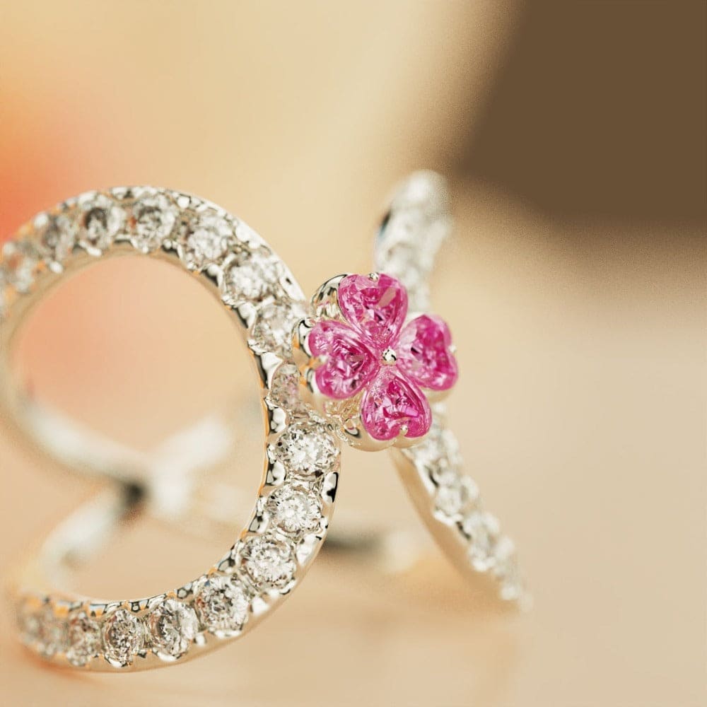 Pink Serenity: Infinity Love Loop Ring - S925 Sterling Silver