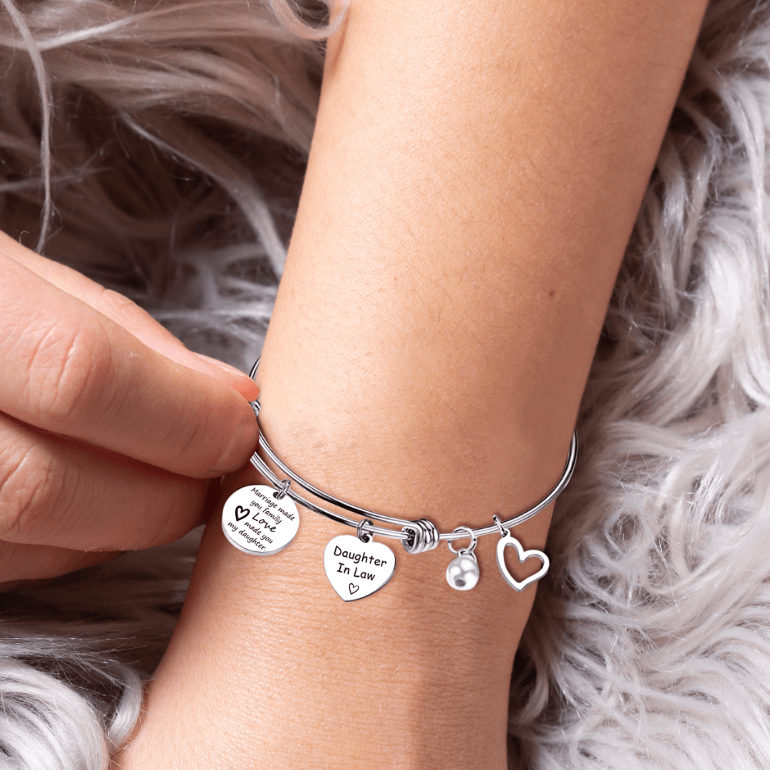 À Ma Belle-Fille | Cadeau Sincère | Bracelet Jonc